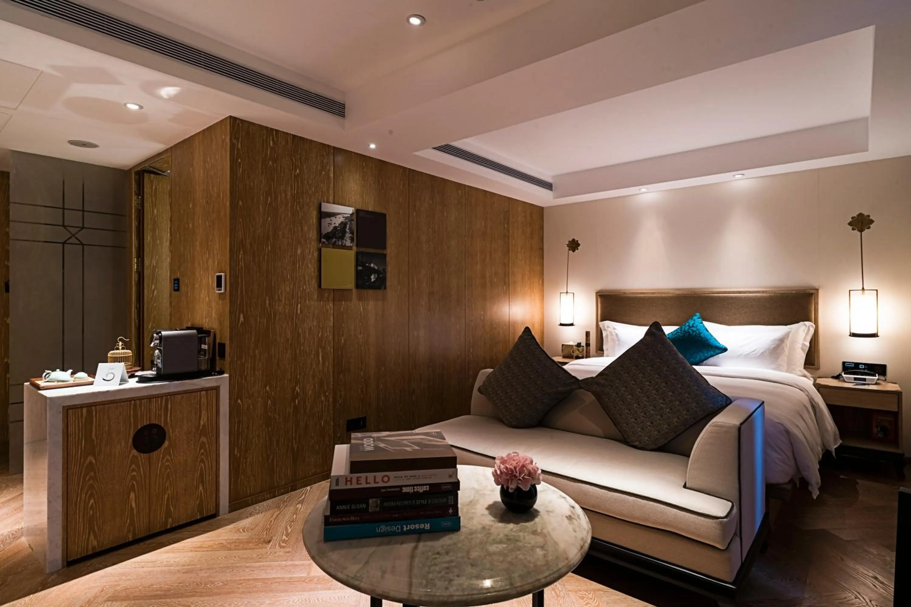 Bed in 广州岭南五号酒店 LN Hotel Five