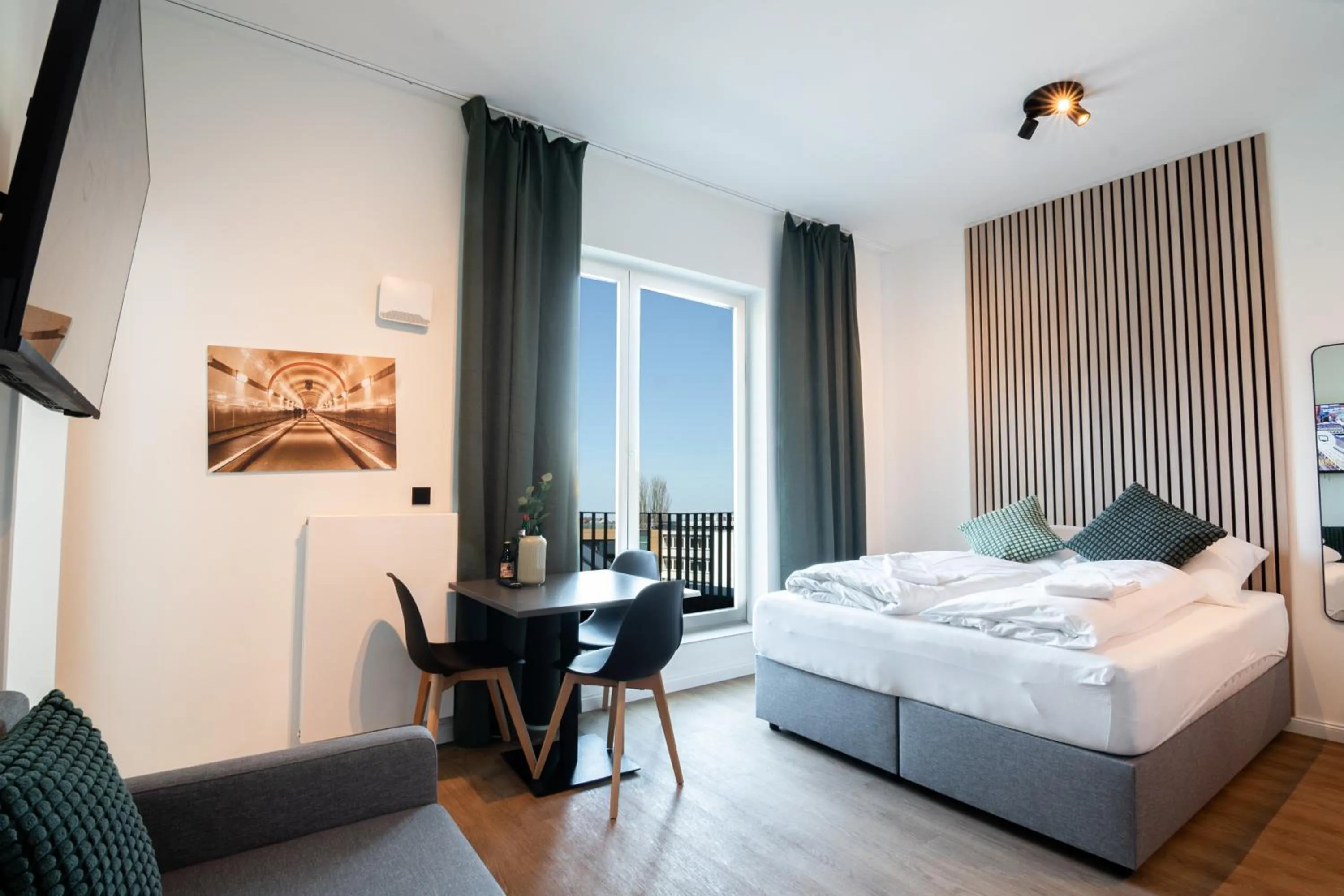 Bed in Homaris Apartments Winterhude