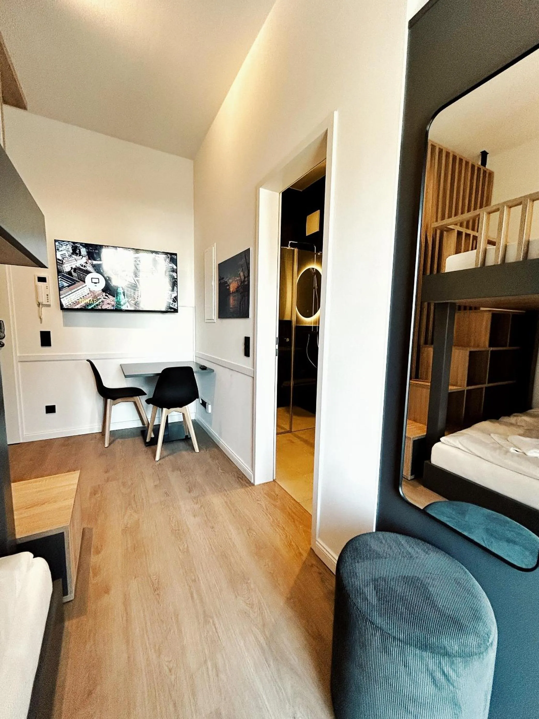 Bed in Homaris Apartments Winterhude