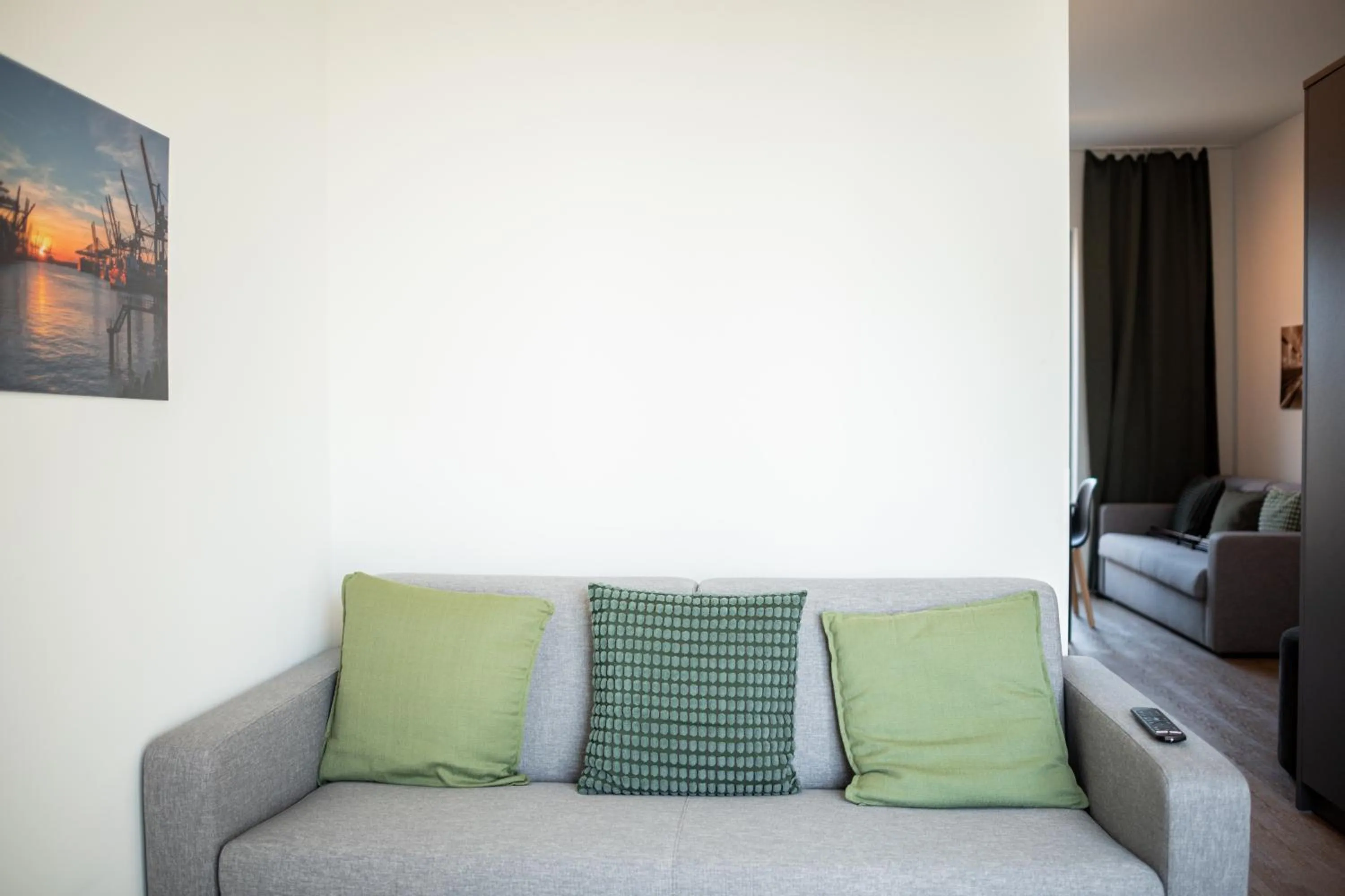 Seating area in Homaris Apartments Winterhude