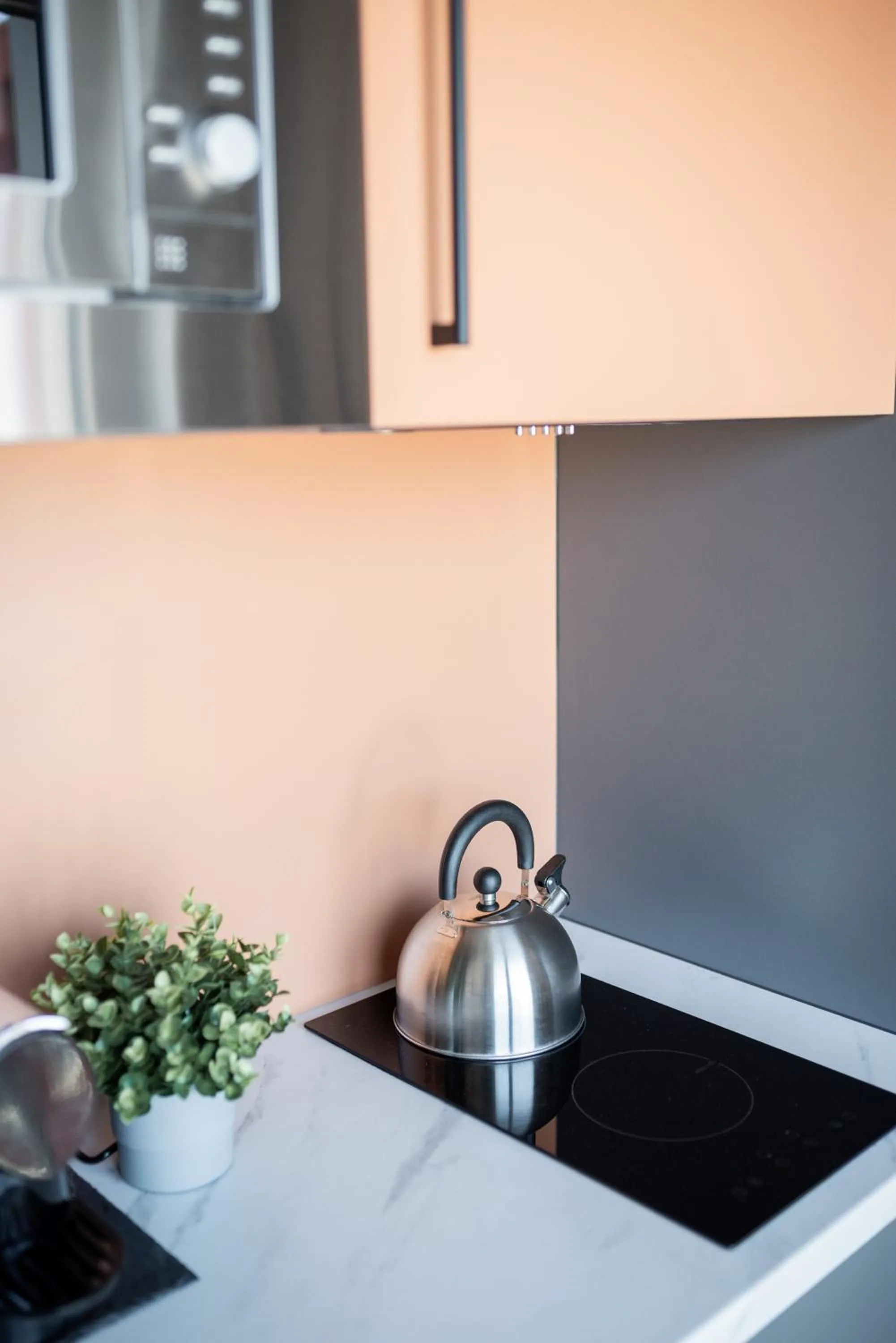 Kitchen or kitchenette in Homaris Apartments Winterhude