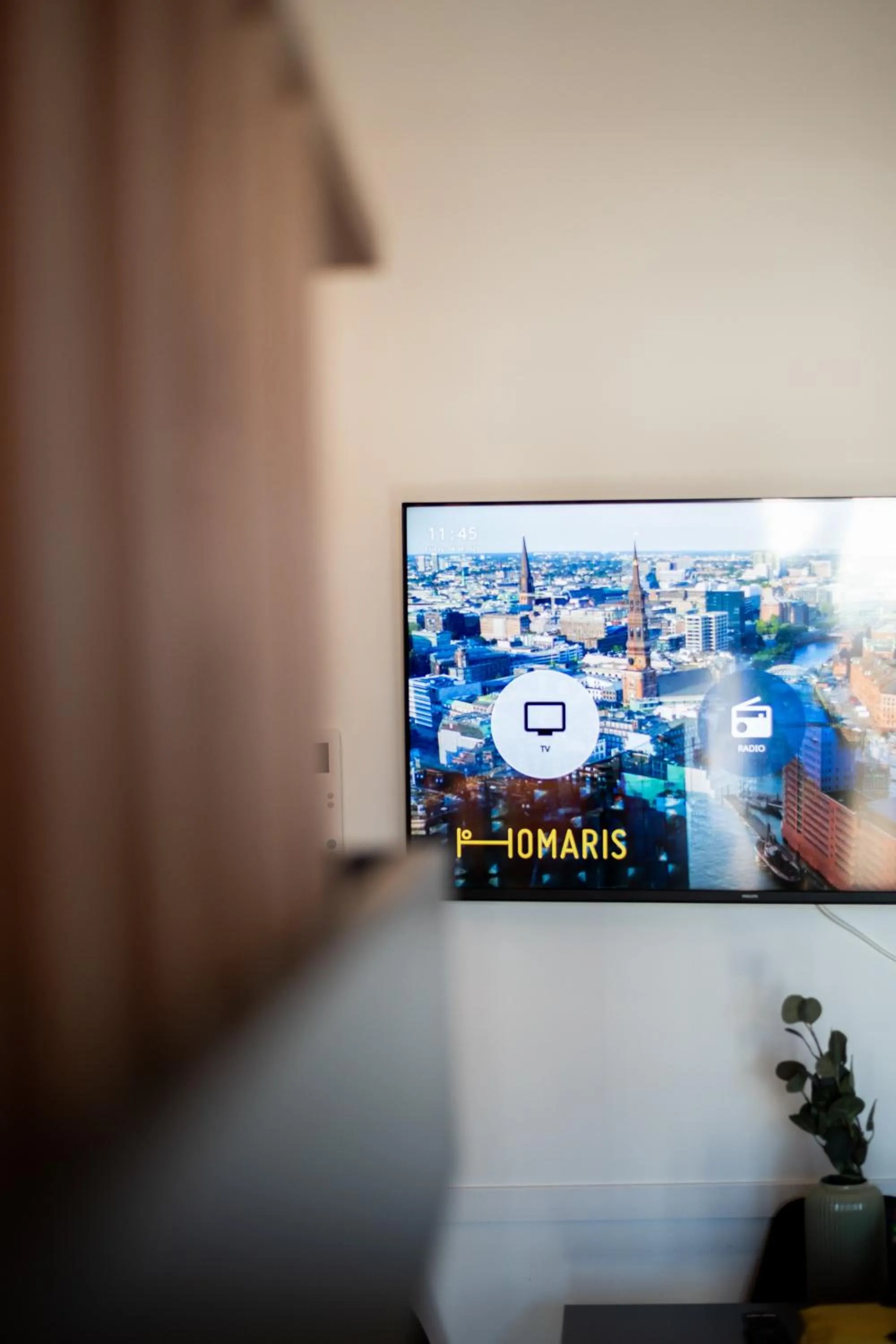 TV and multimedia in Homaris Apartments Winterhude