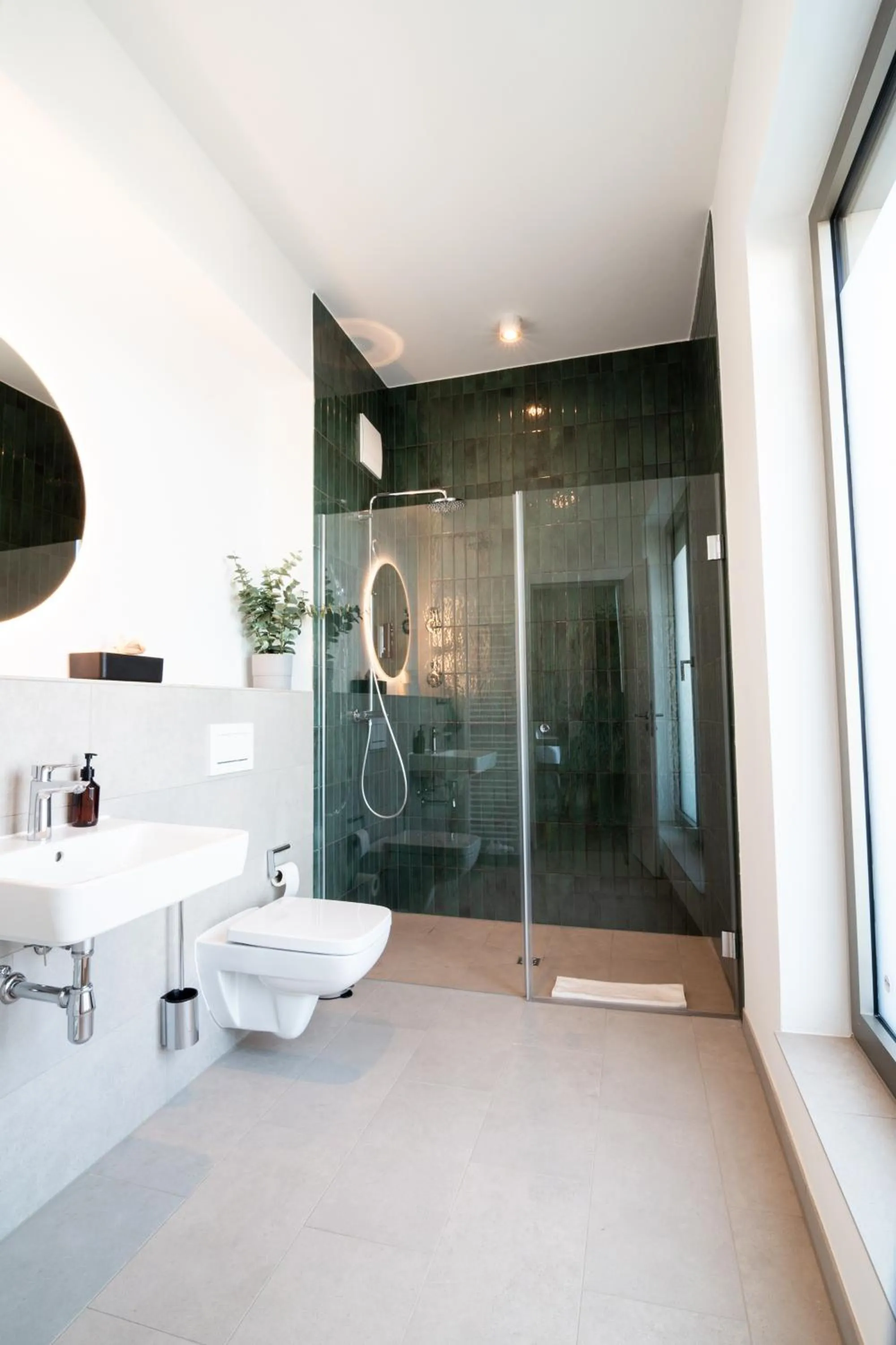 Shower in Homaris Apartments Winterhude