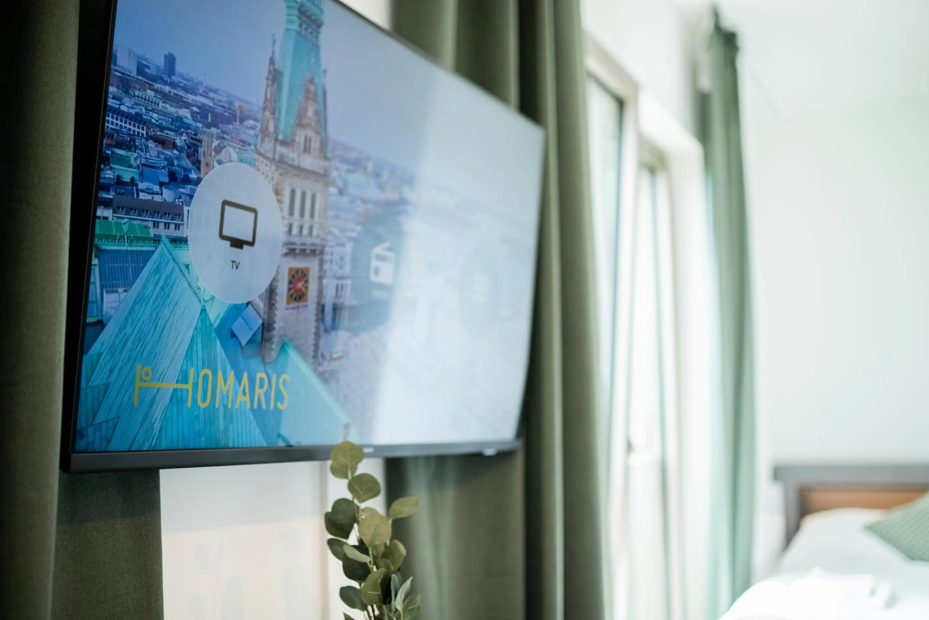 TV and multimedia in Homaris Apartments Winterhude