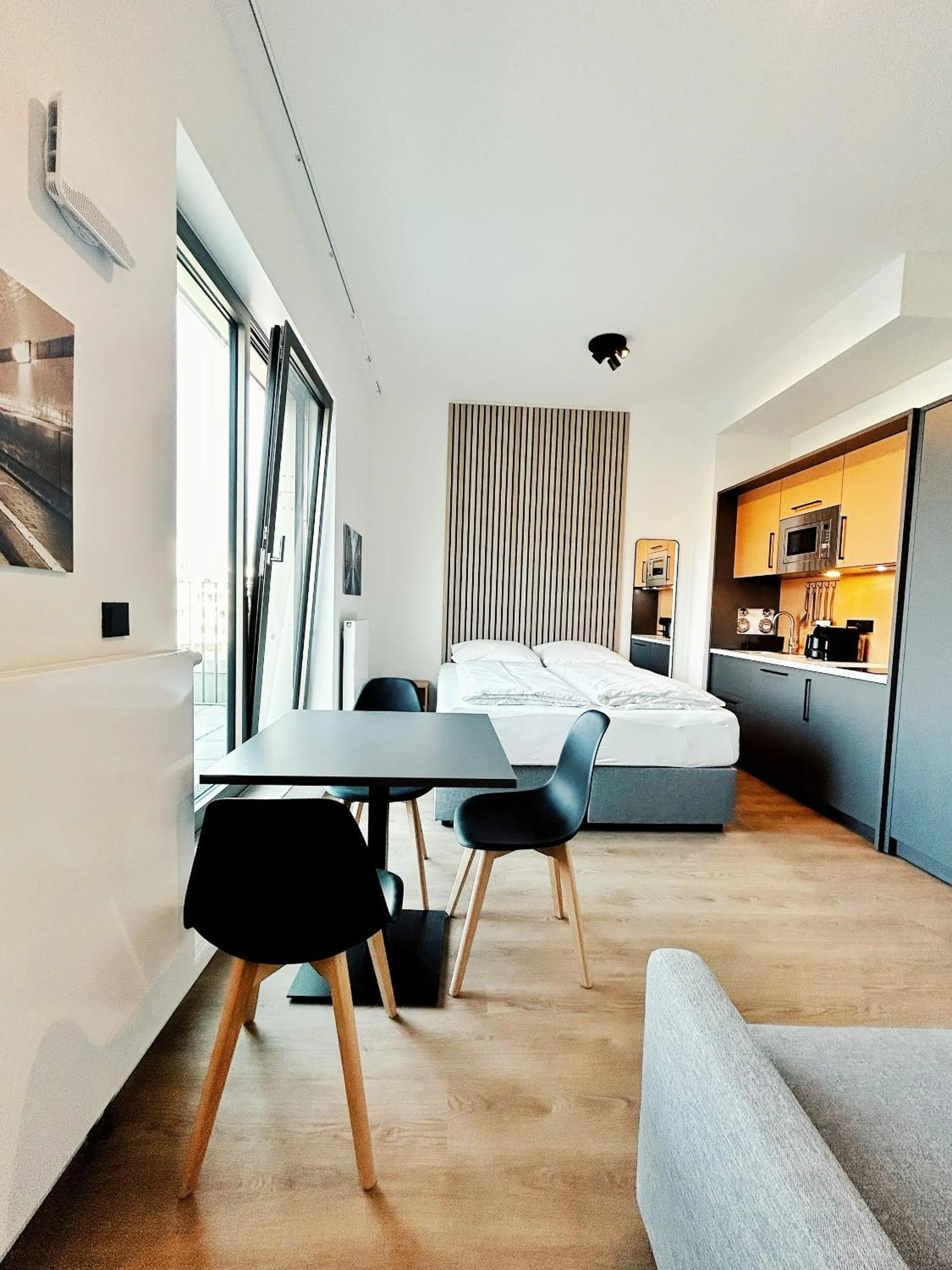 Bed in Homaris Apartments Winterhude