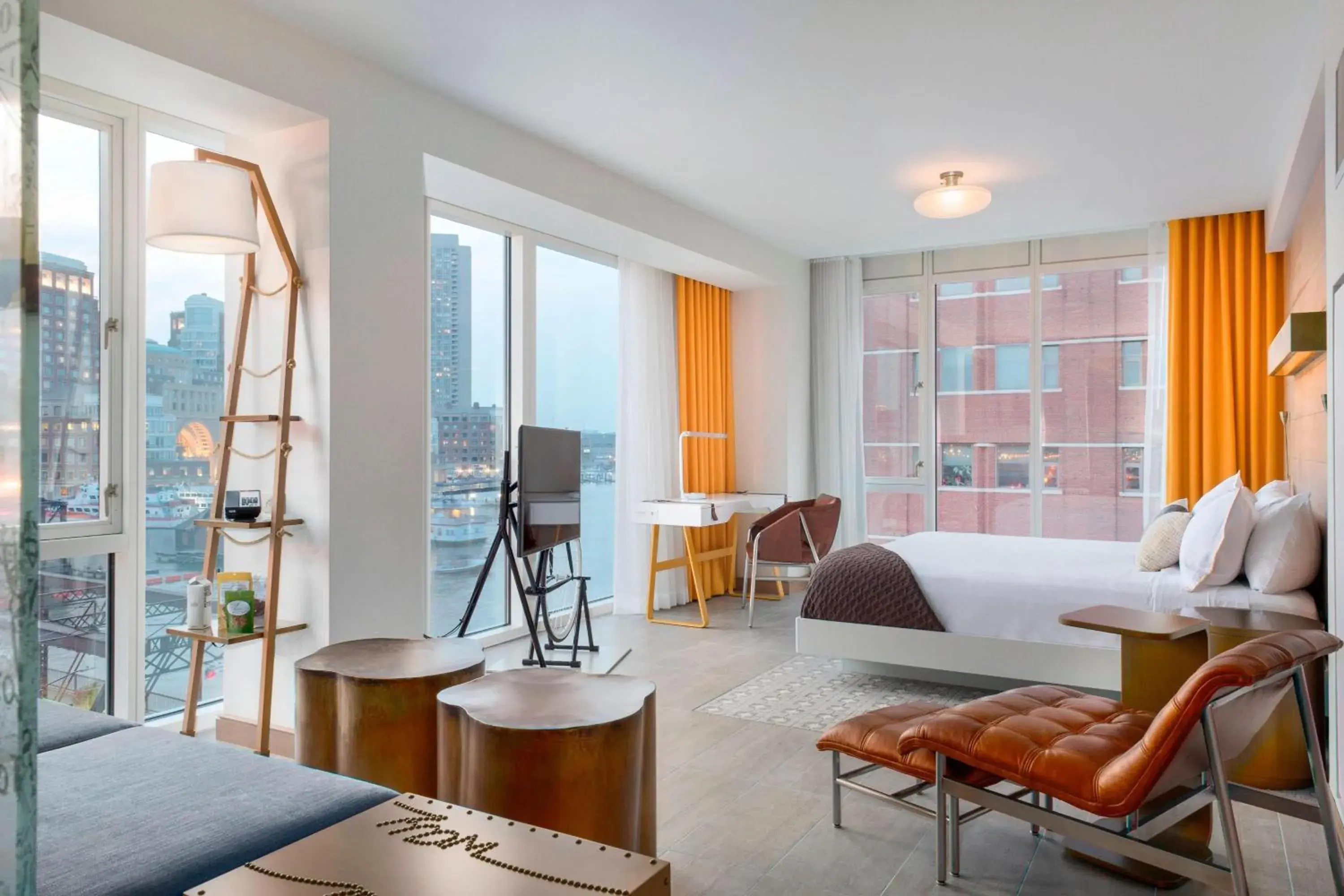 Junior King Suite with Harbor View - Hearing Accessible in The Envoy Hotel, Autograph Collection Junior King Suite with Harbor View - Hearing Accessible in The Envoy Hotel, Autograph Collection