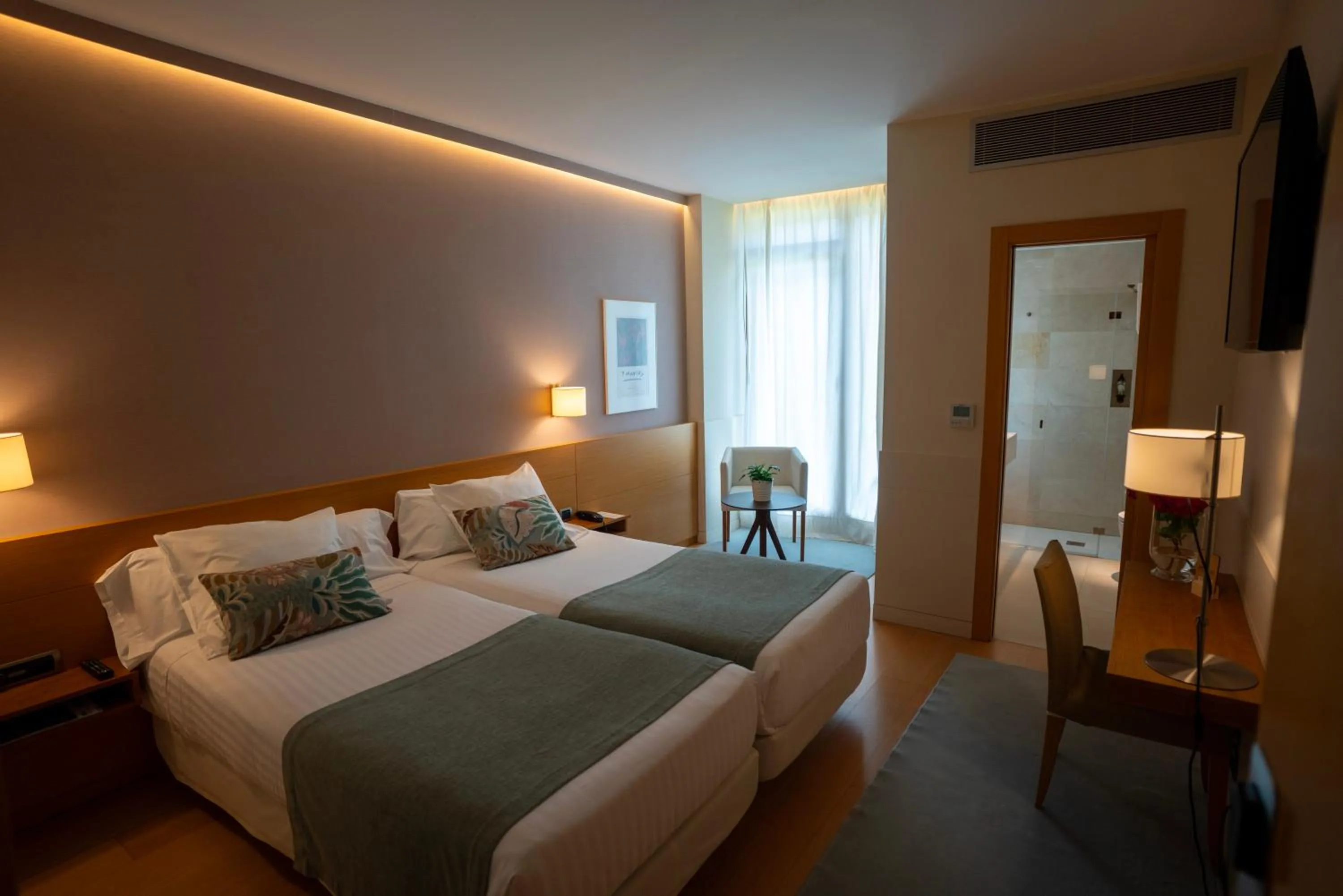 Bed in Hotel Jaizkibel