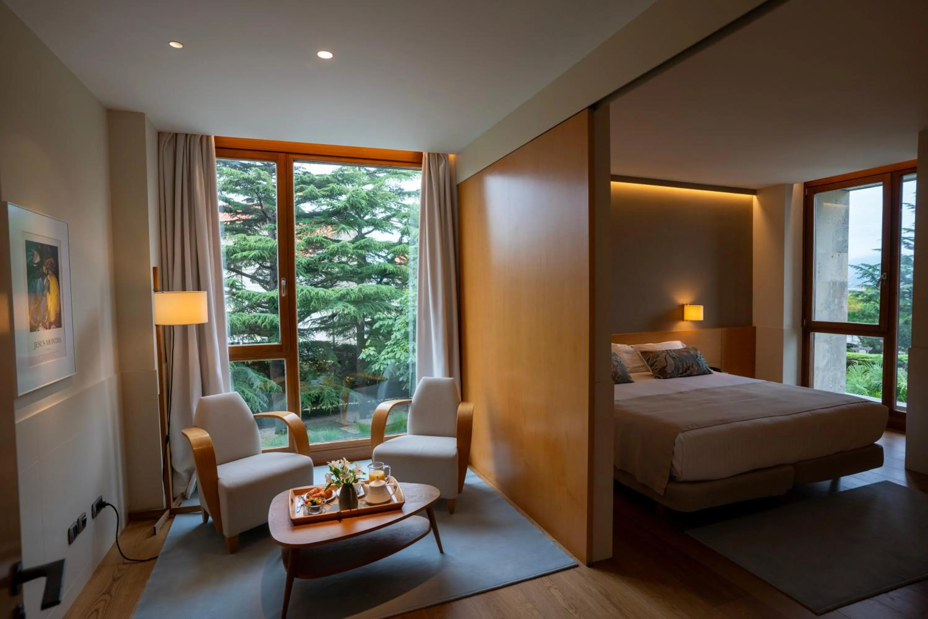 Bed in Hotel Jaizkibel