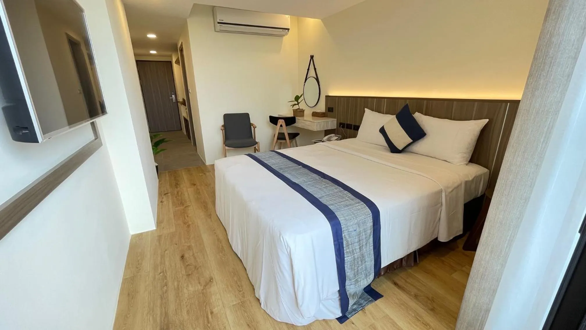 Bed in 海的墾丁旅店 Ocean KT Inn
