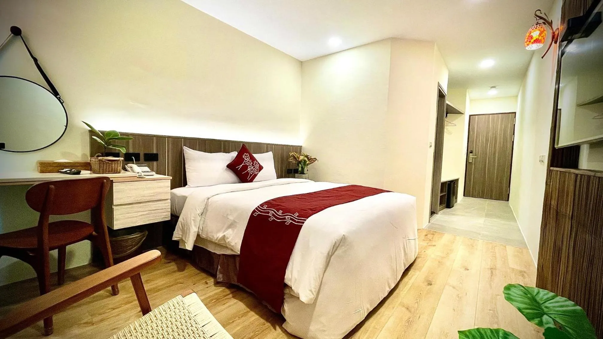 Bed in 海的墾丁旅店 Ocean KT Inn