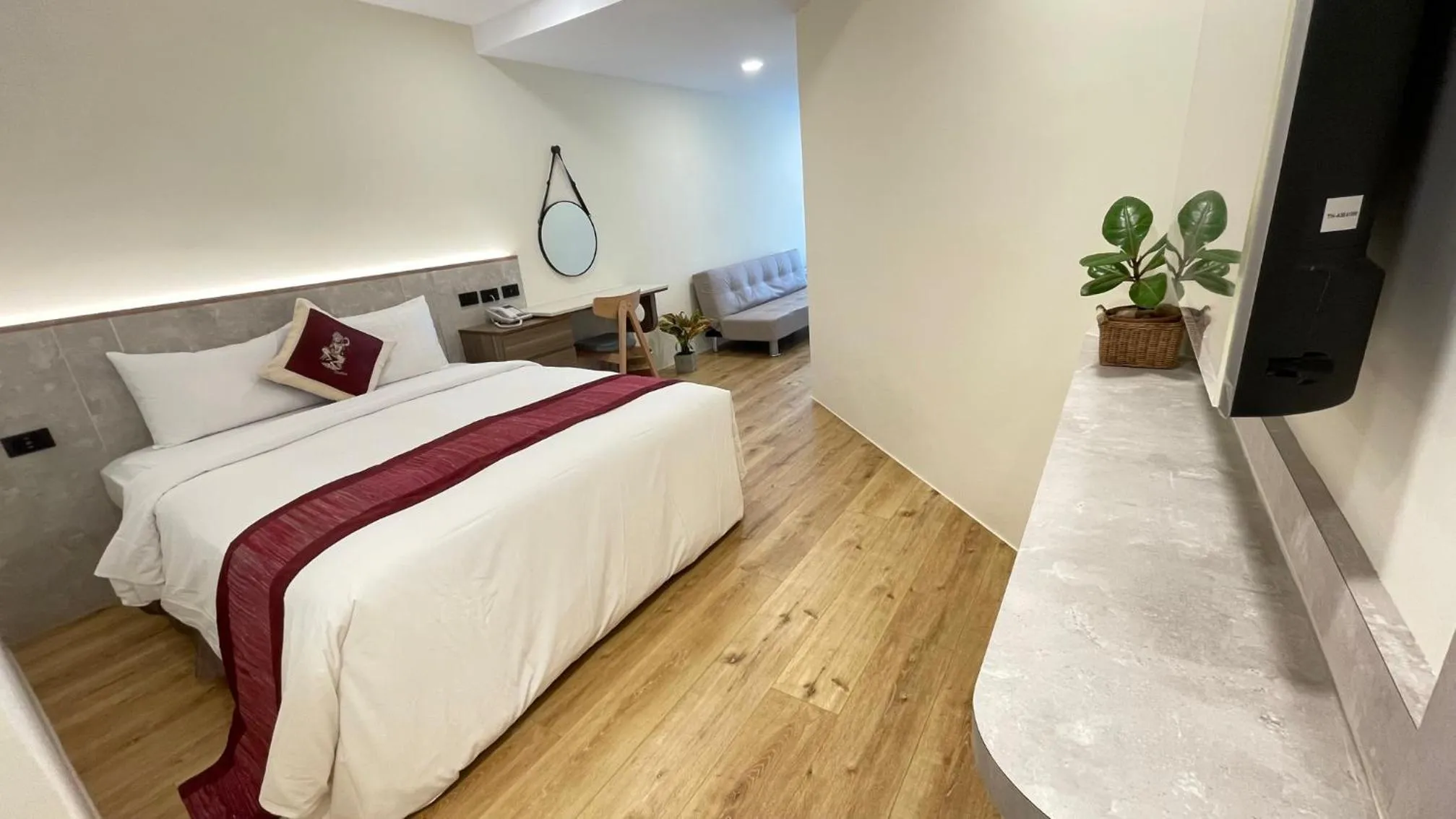 Bed in 海的墾丁旅店 Ocean KT Inn