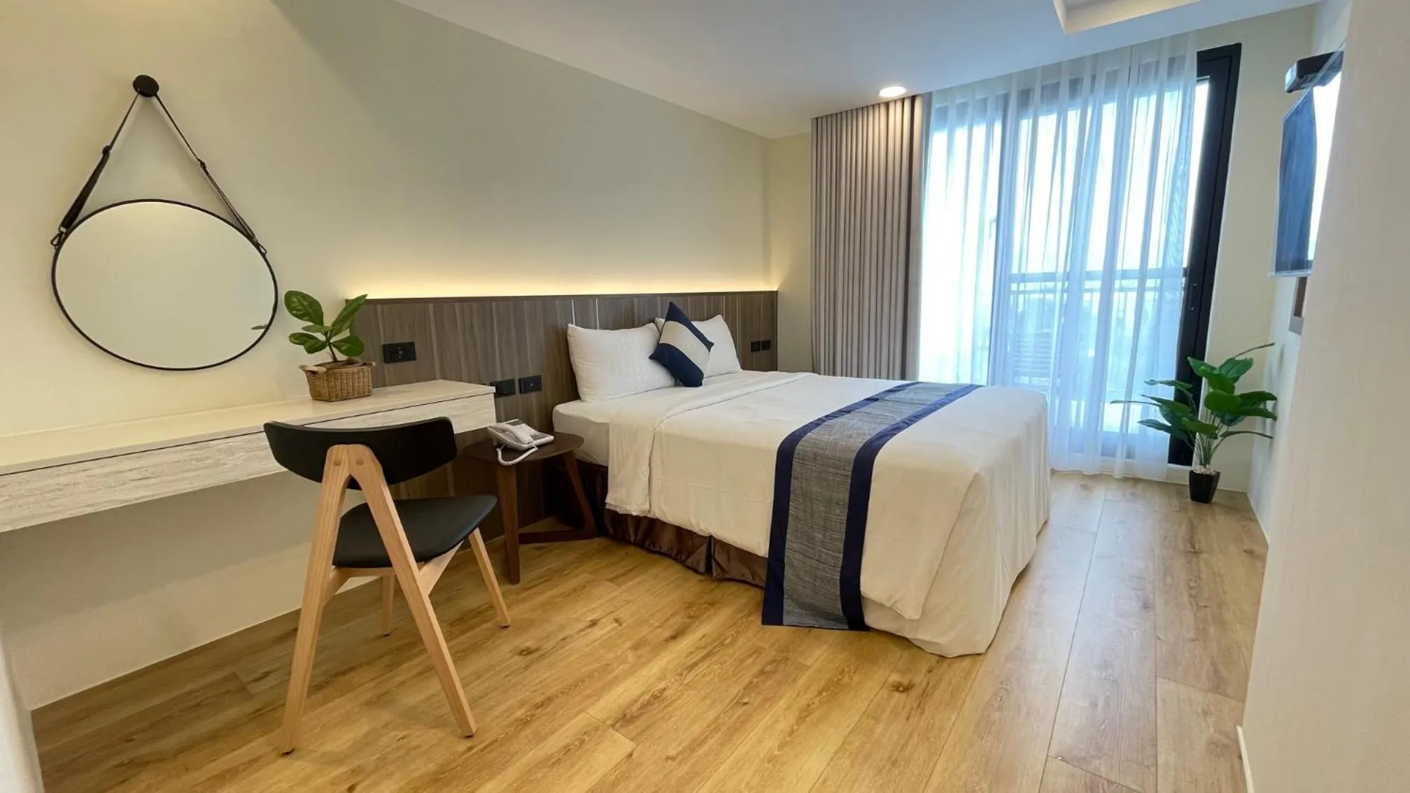 Bed in 海的墾丁旅店 Ocean KT Inn