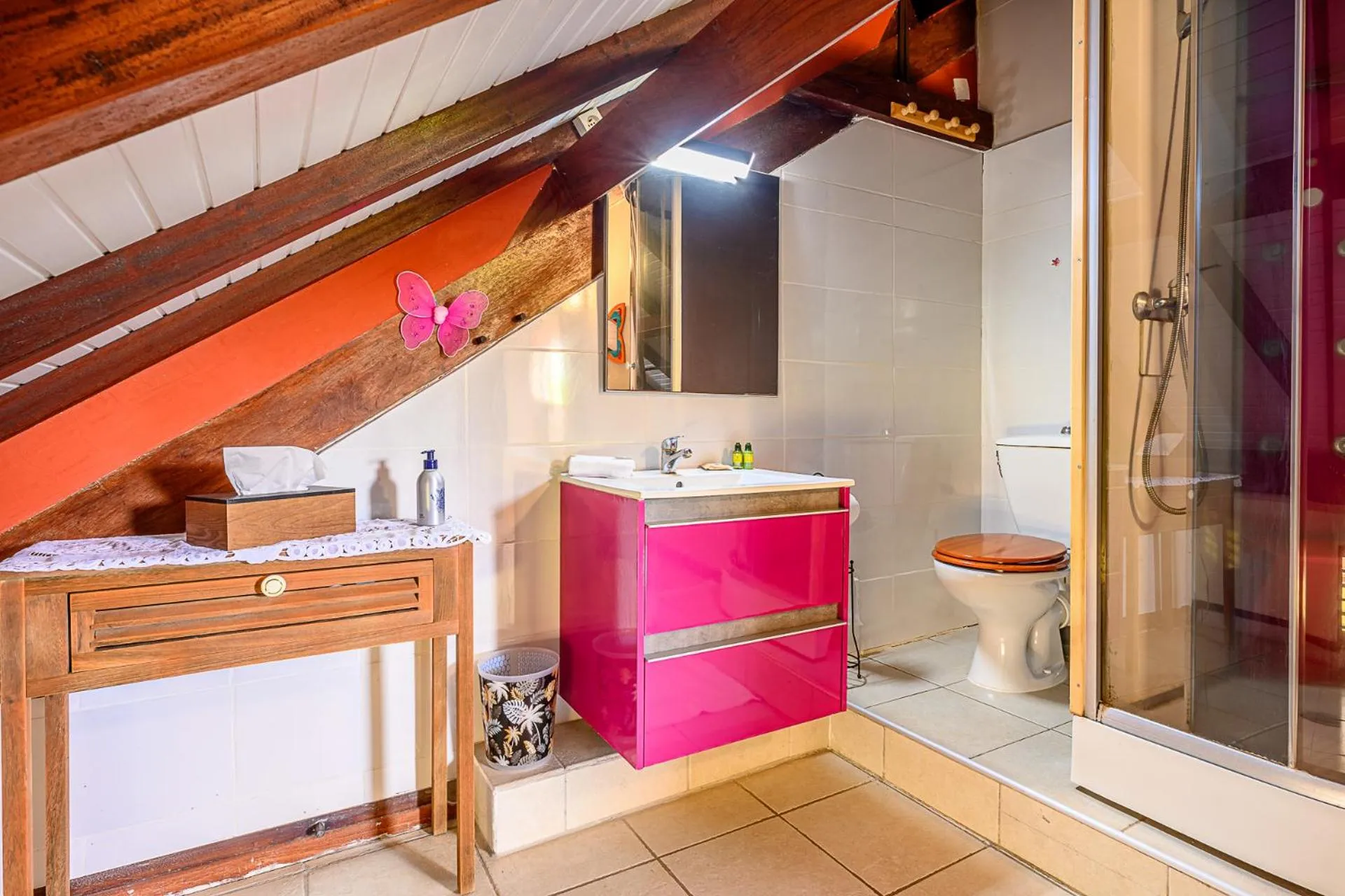 Shower in Bed and breakfast Riviere