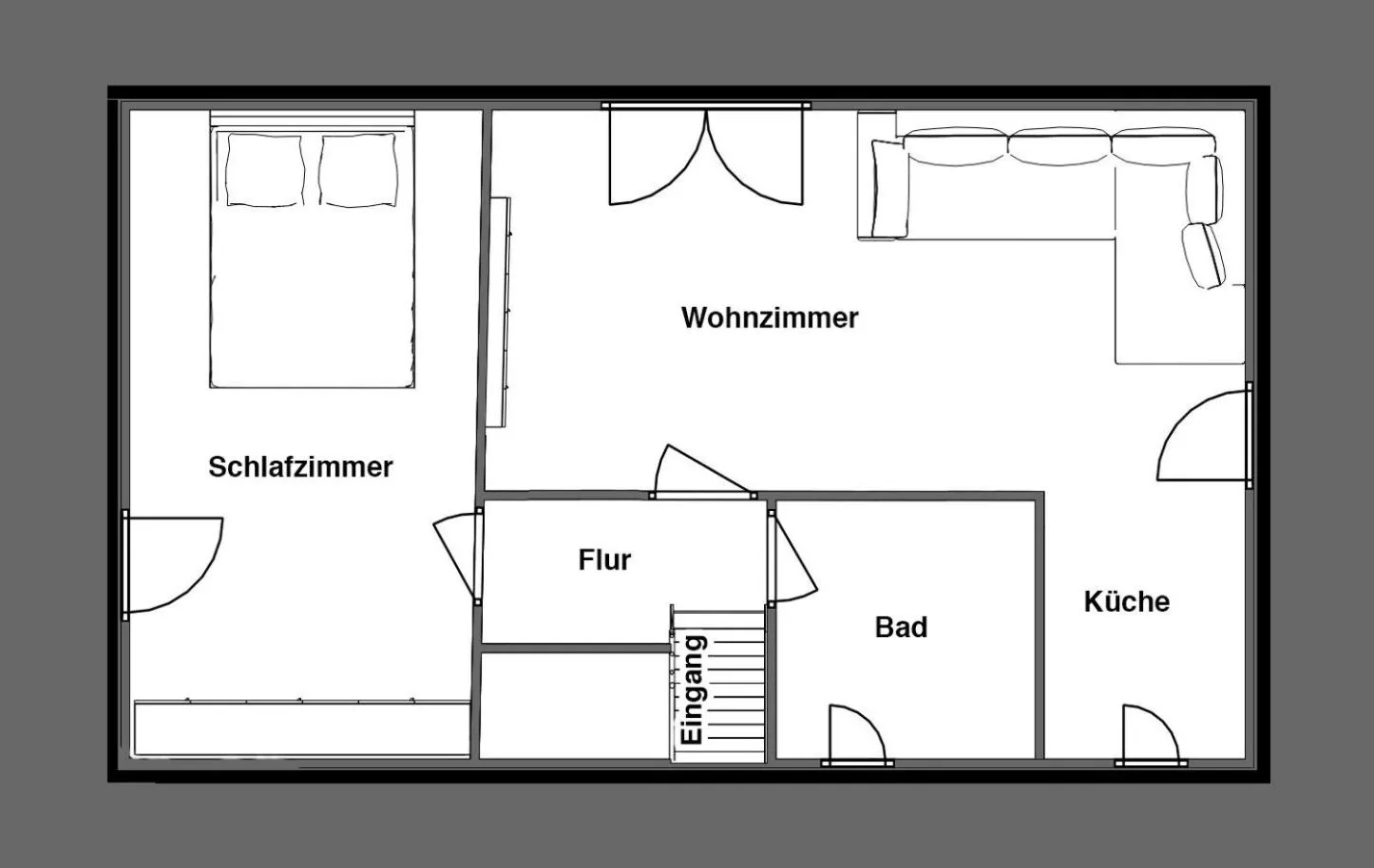 Floor plan in Ferienwohnung Gooß