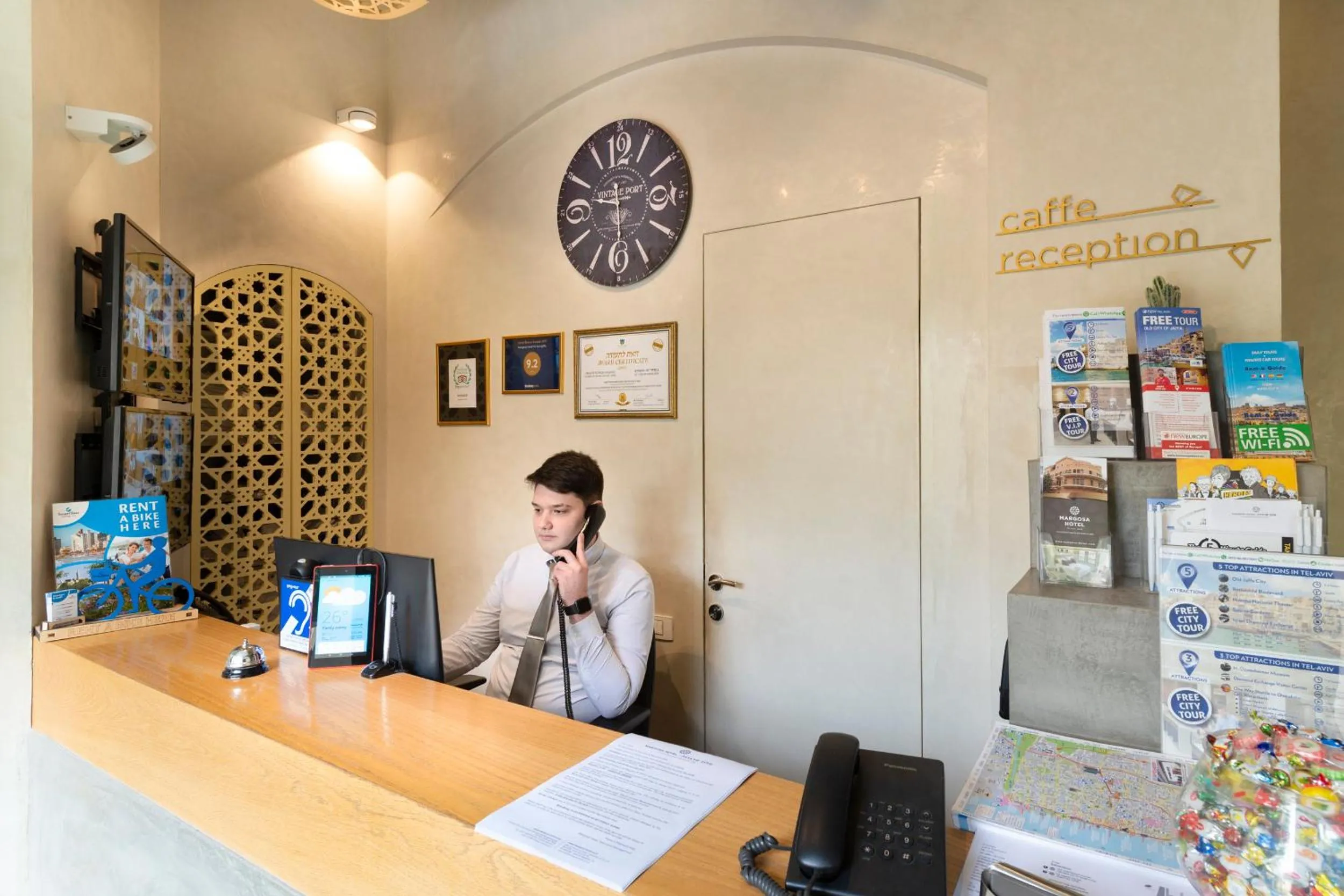 Lobby or reception in Margosa Boutique Hotel Tel-Aviv Jaffa