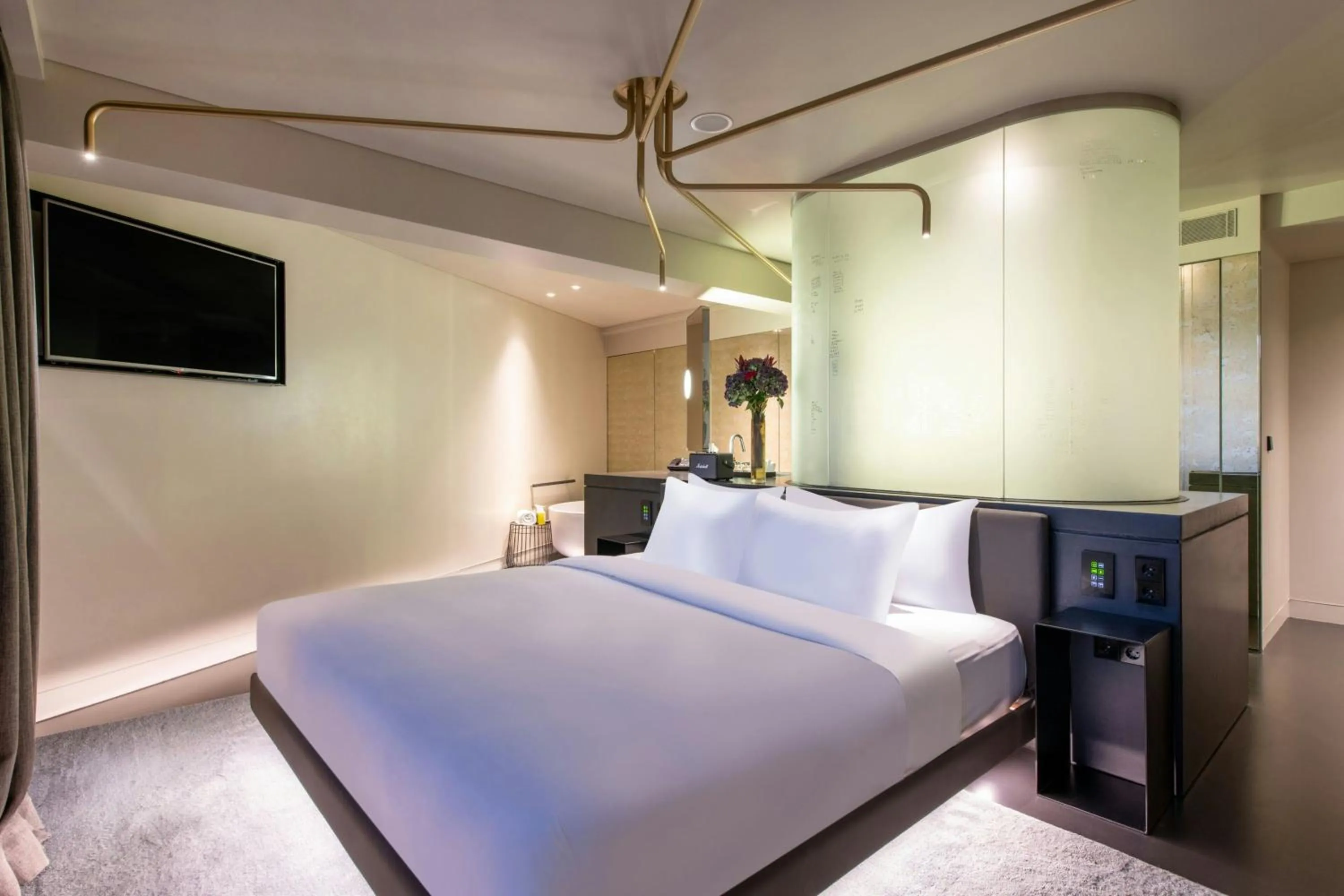 Bathroom, Bed in W Amsterdam