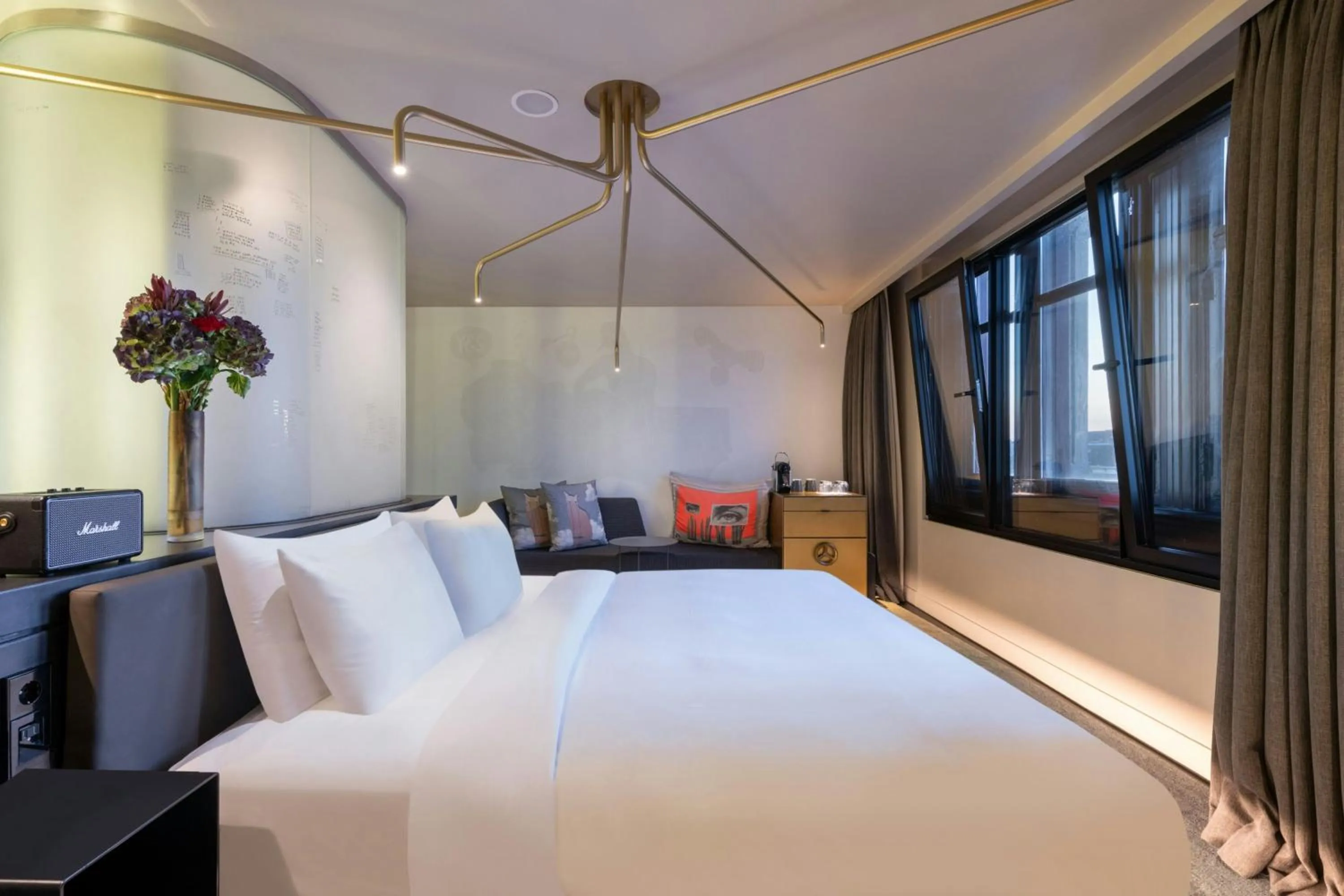 Bathroom, Bed in W Amsterdam