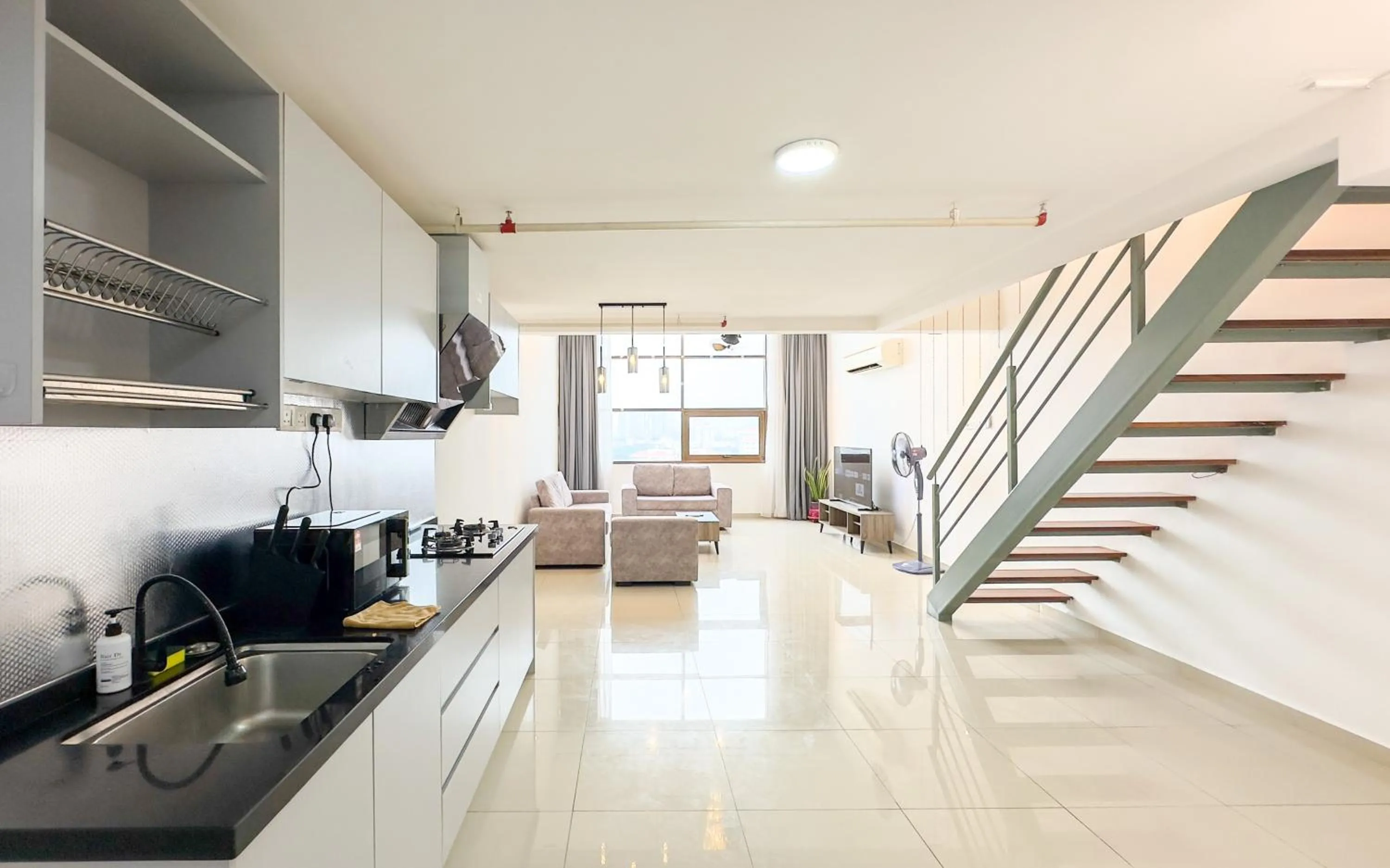 Kitchen or kitchenette in Pinnacle Kelana Jaya by Airhost