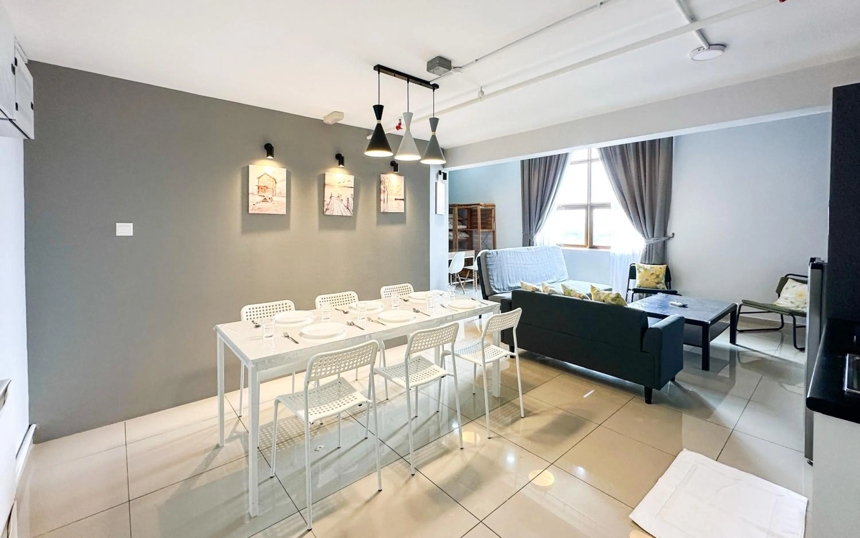 Living room in Pinnacle Kelana Jaya by Airhost