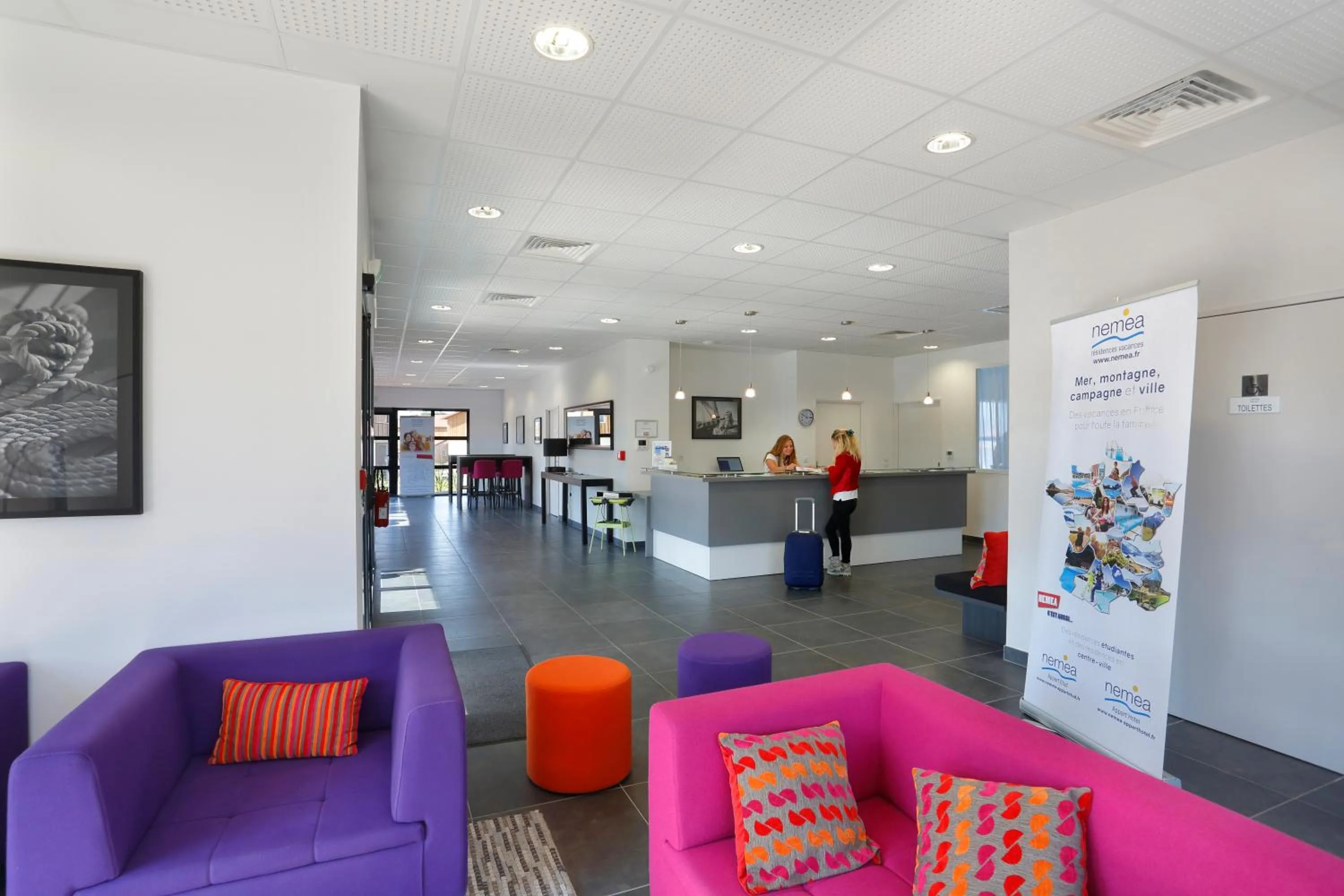 Lobby or reception in Résidence Néméa le Domaine des Dunes