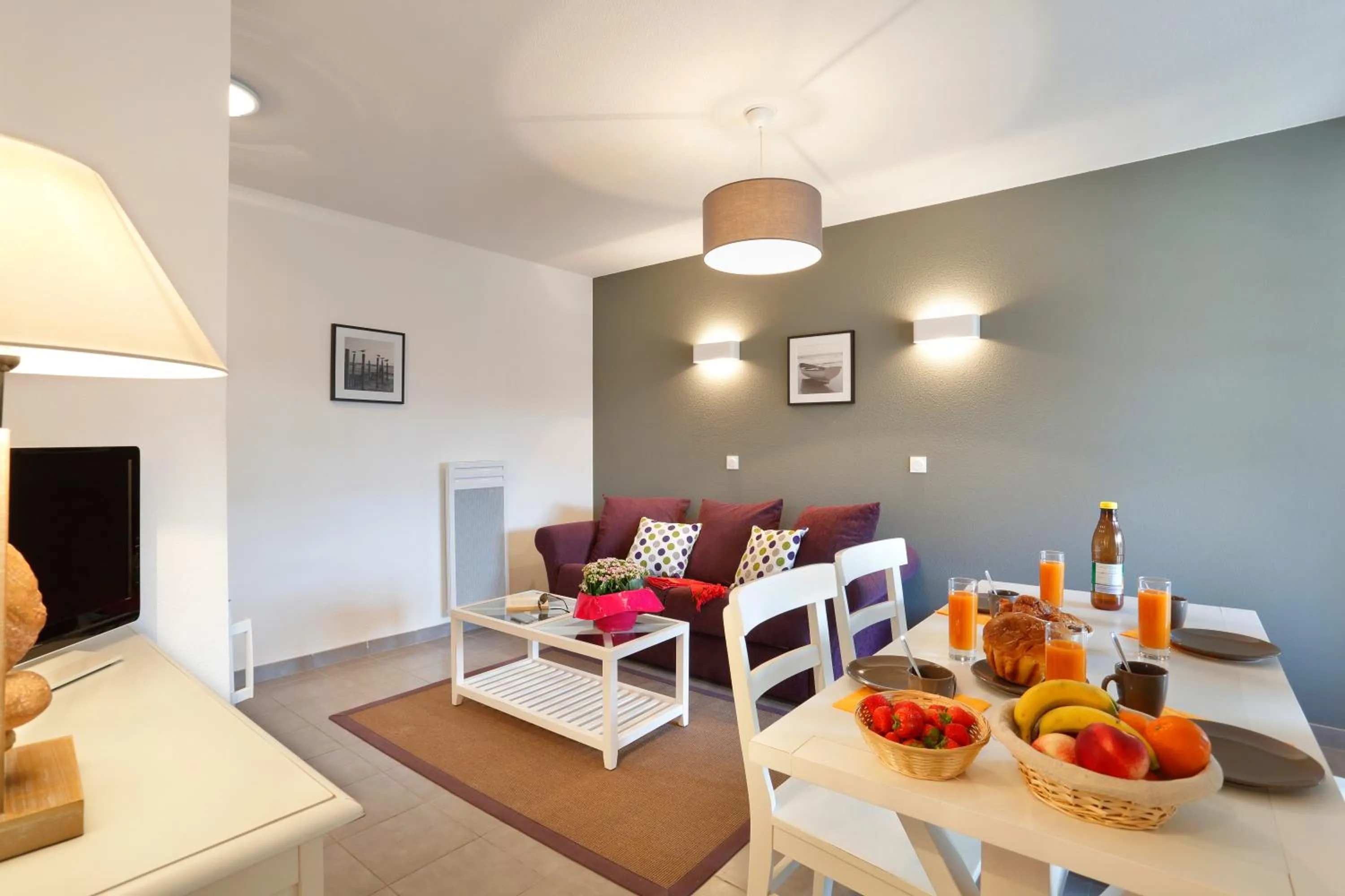 Living room in Résidence Néméa le Domaine des Dunes