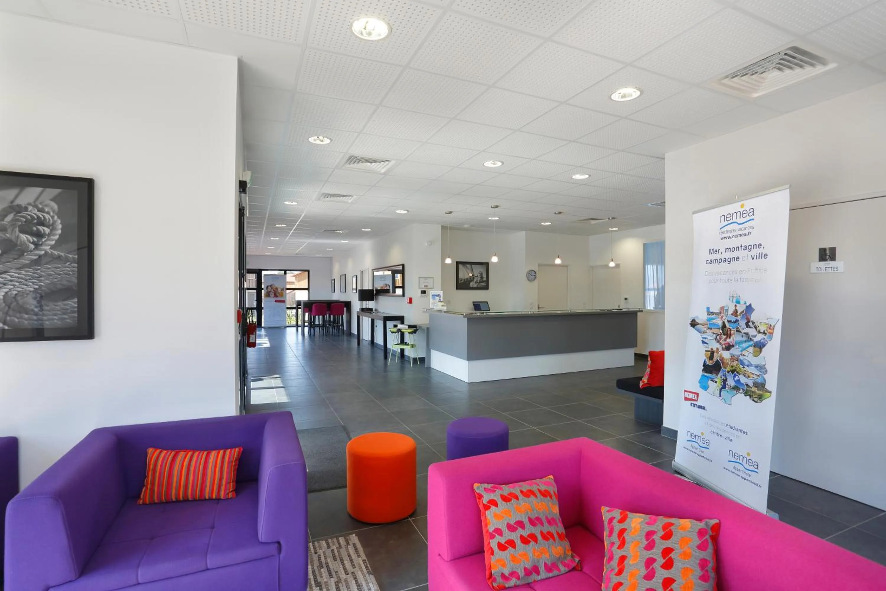 Lobby or reception in Résidence Néméa le Domaine des Dunes