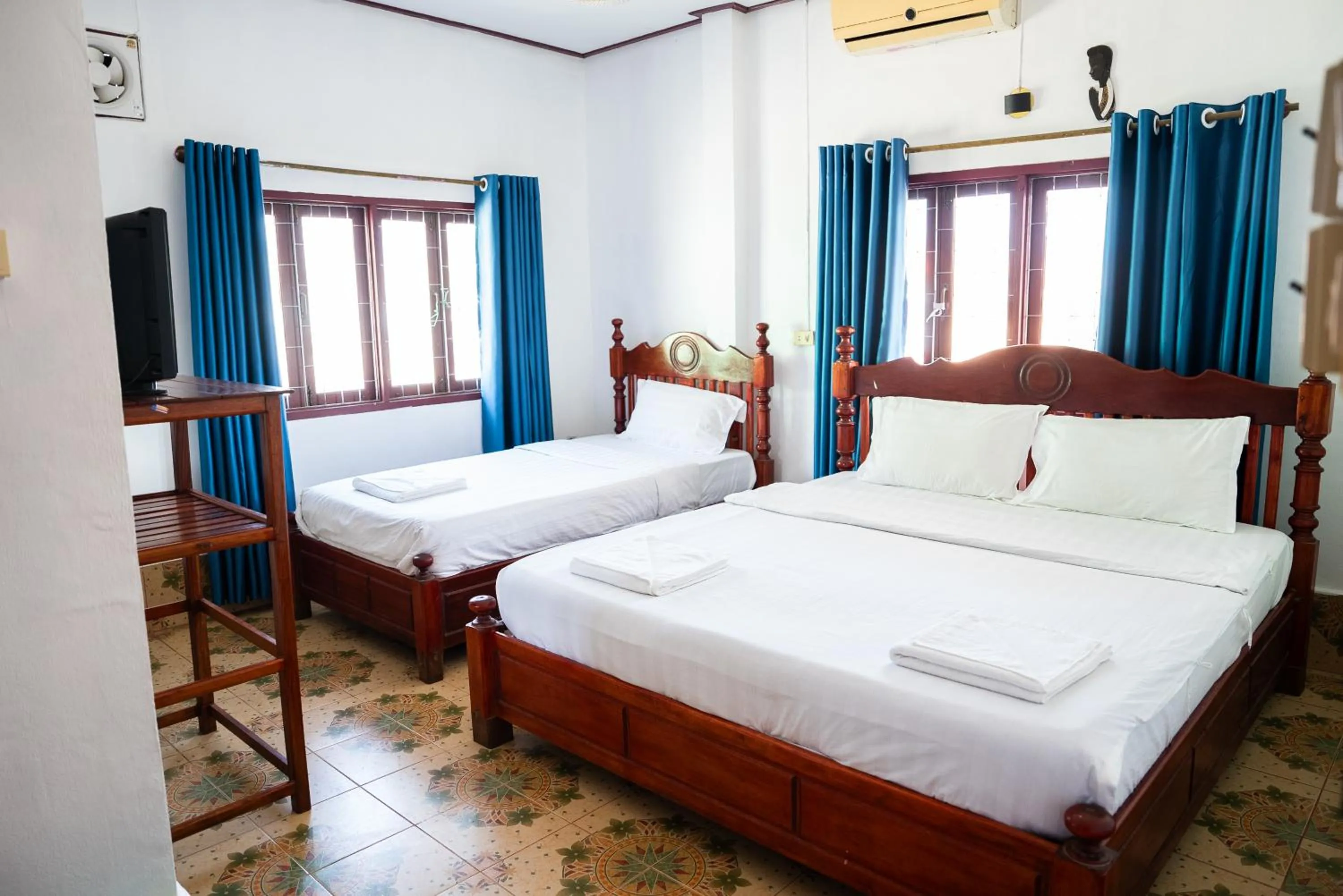 Bed in Vang Vieng Green Central Hotel