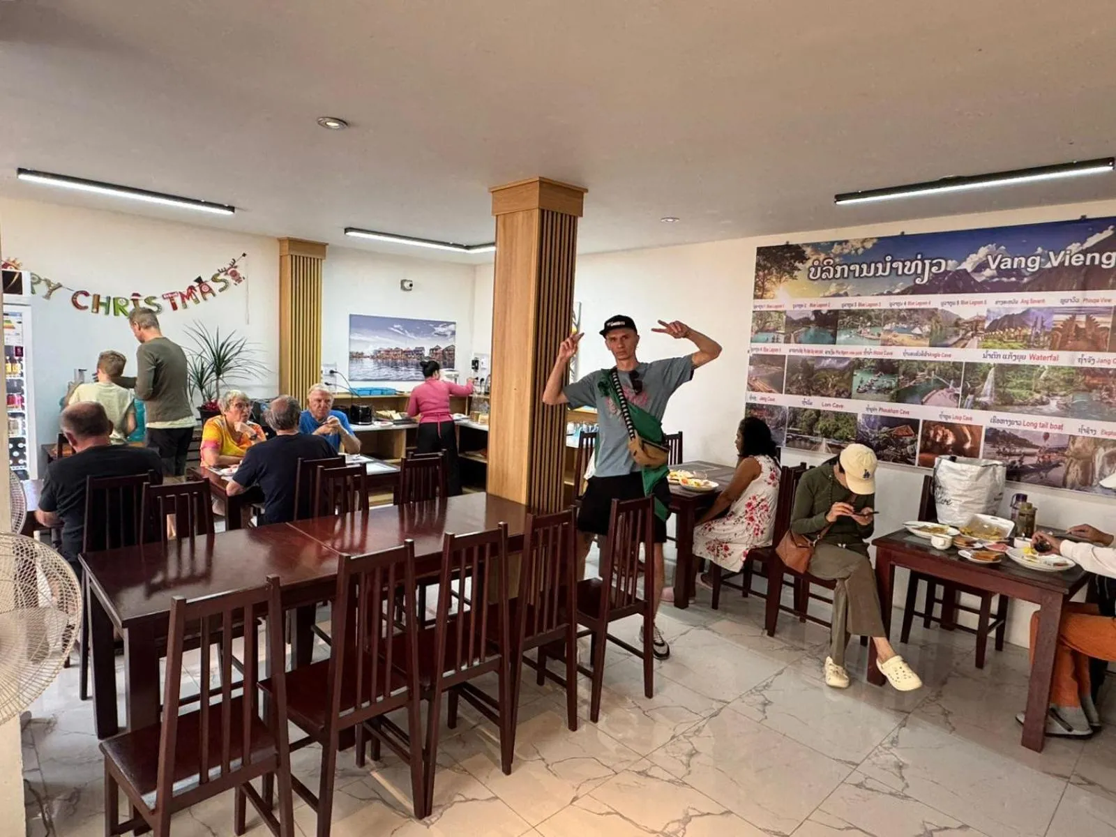 Breakfast in Vang Vieng Green Central Hotel