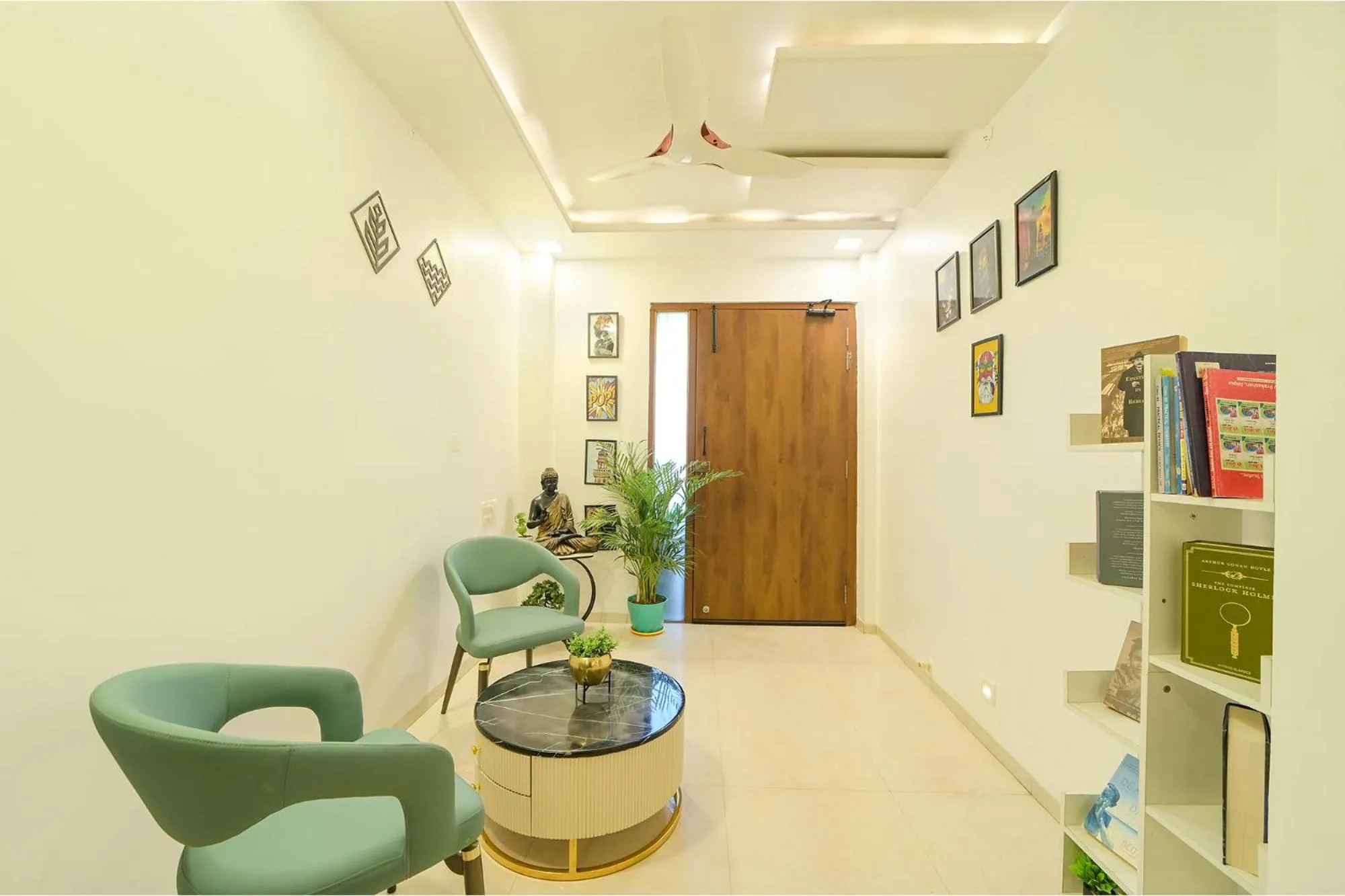 Seating area in FabHotel Blooming Beds Pearl