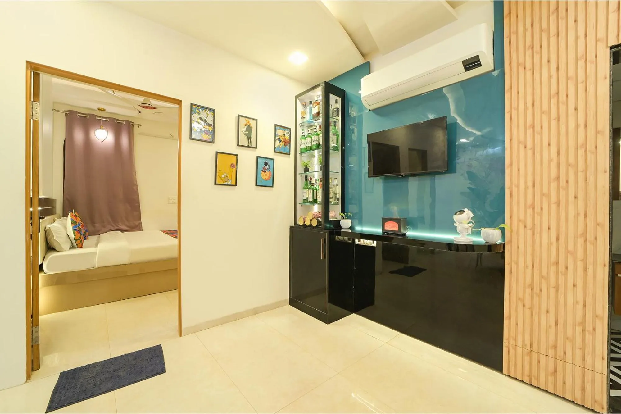 Bedroom, Bed in FabHotel Blooming Beds Pearl