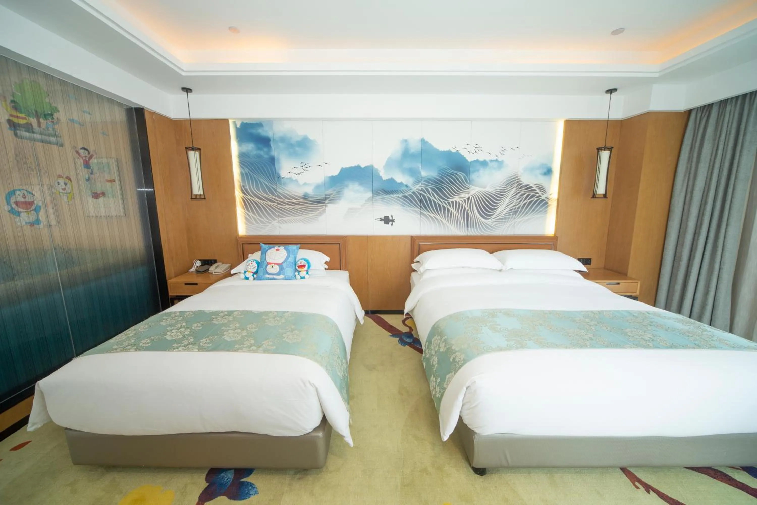 Bed in Huhua International Hotel