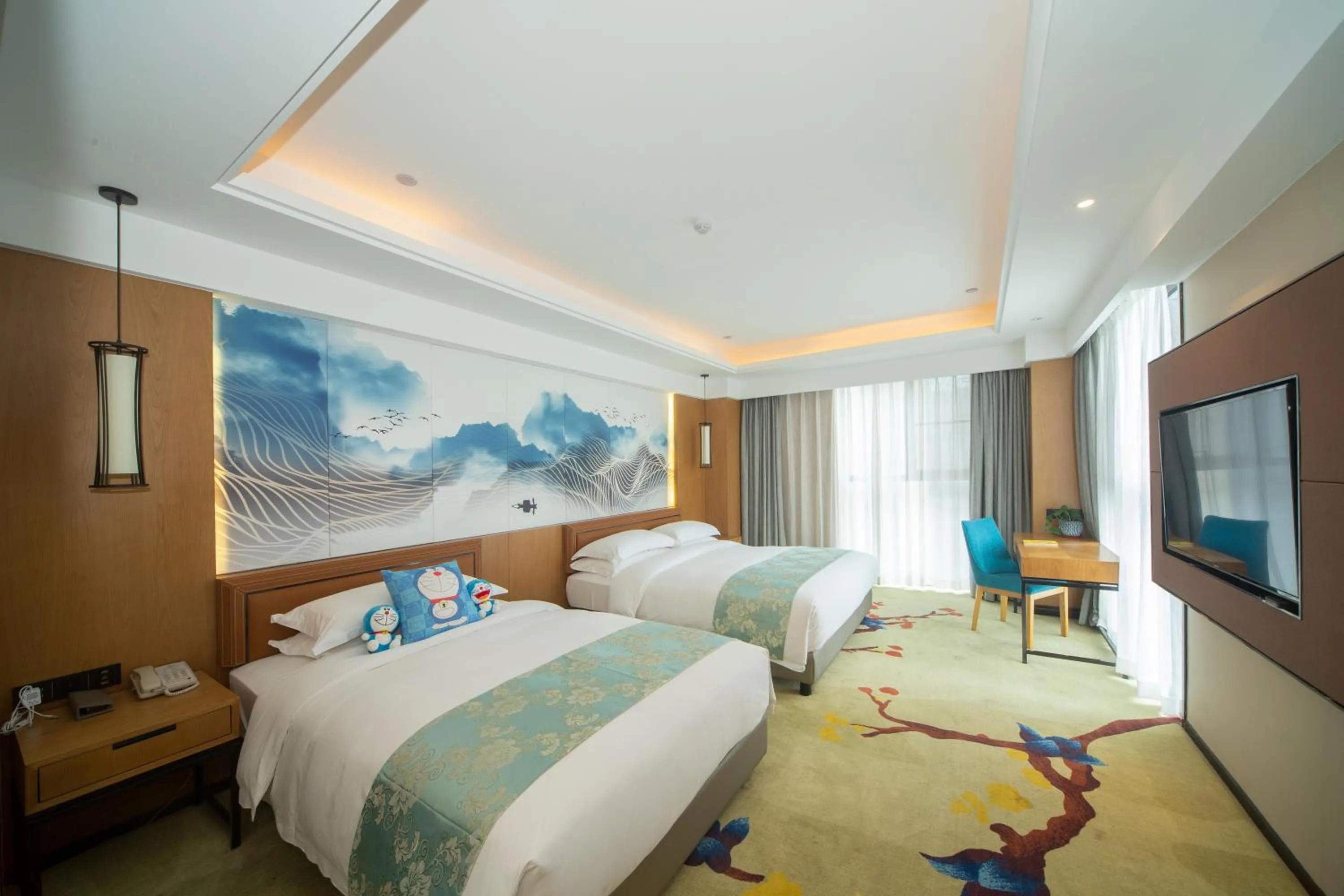 Bed in Huhua International Hotel