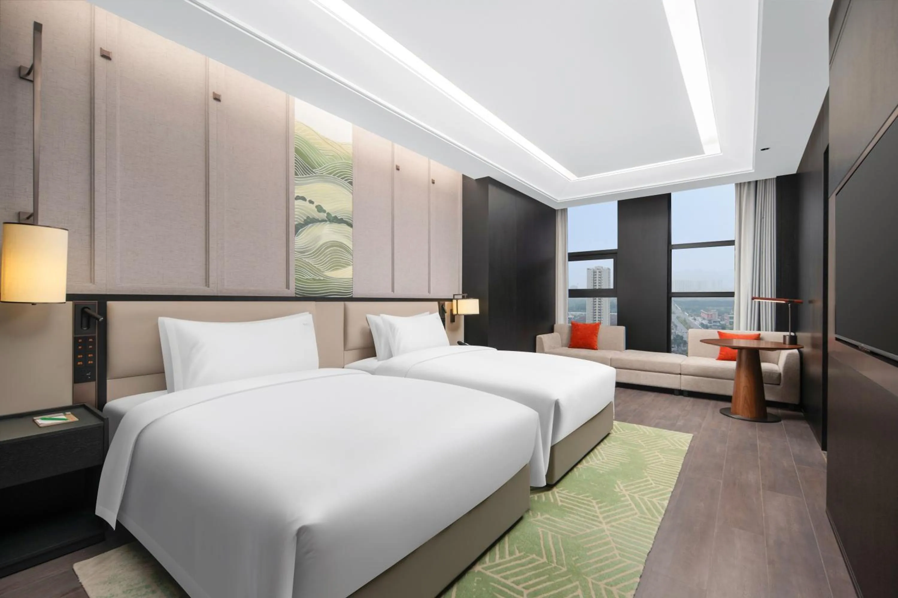 Bed in Holiday Inn Chongqing Shuangfu, an IHG Hotel