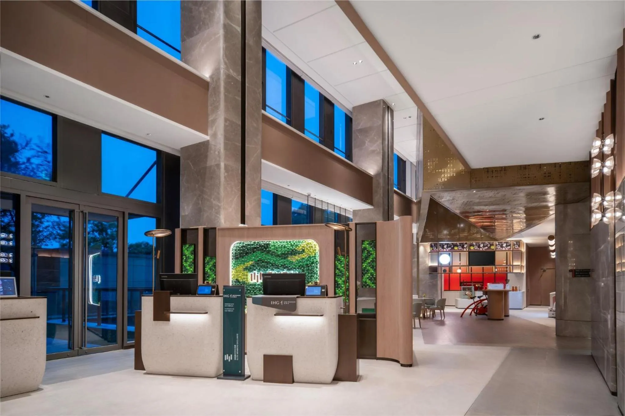 Property building in EVEN Hotel Shanghai Jinqiao by IHG