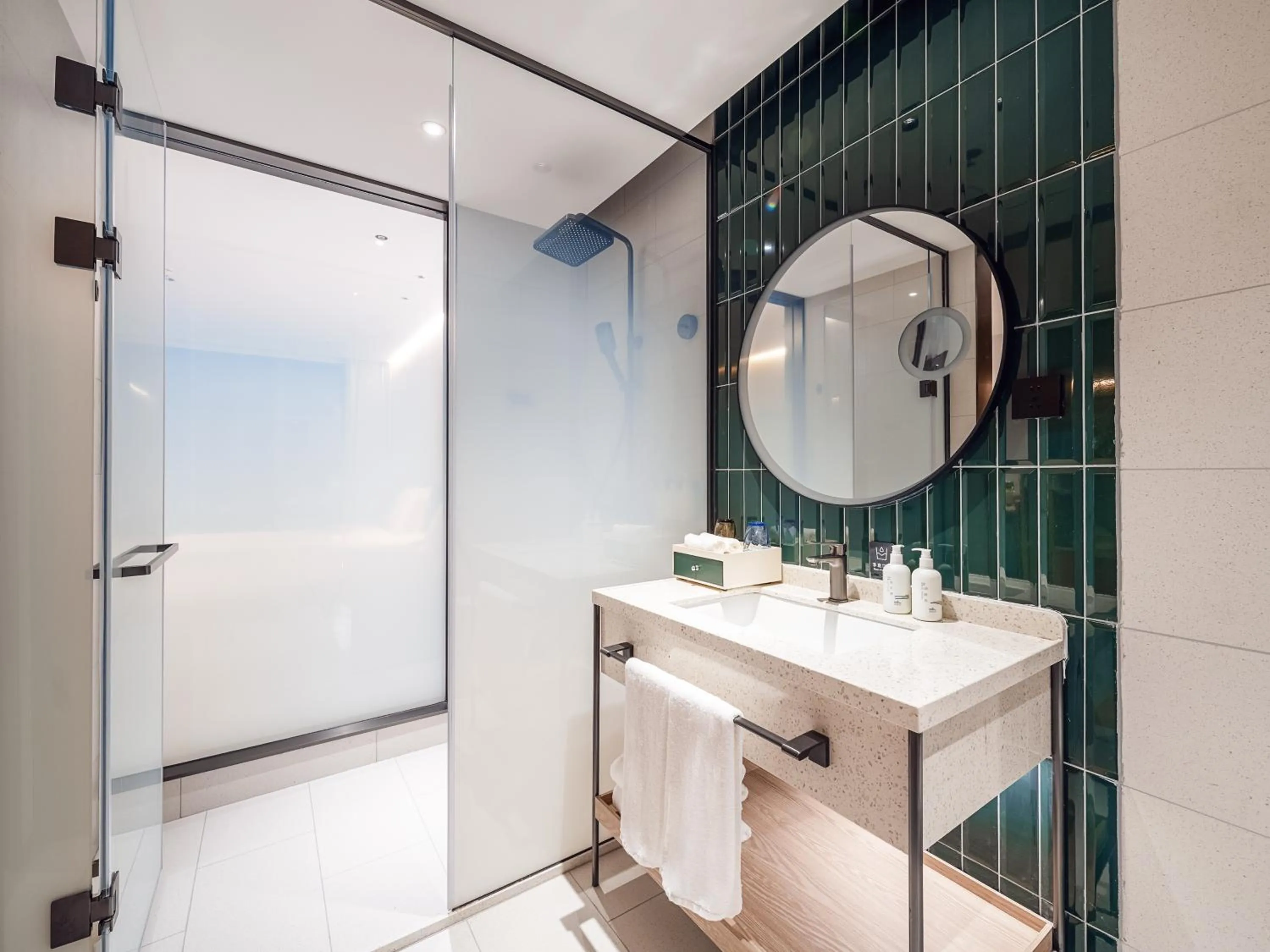 Shower in EVEN Hotel Shanghai Jinqiao by IHG