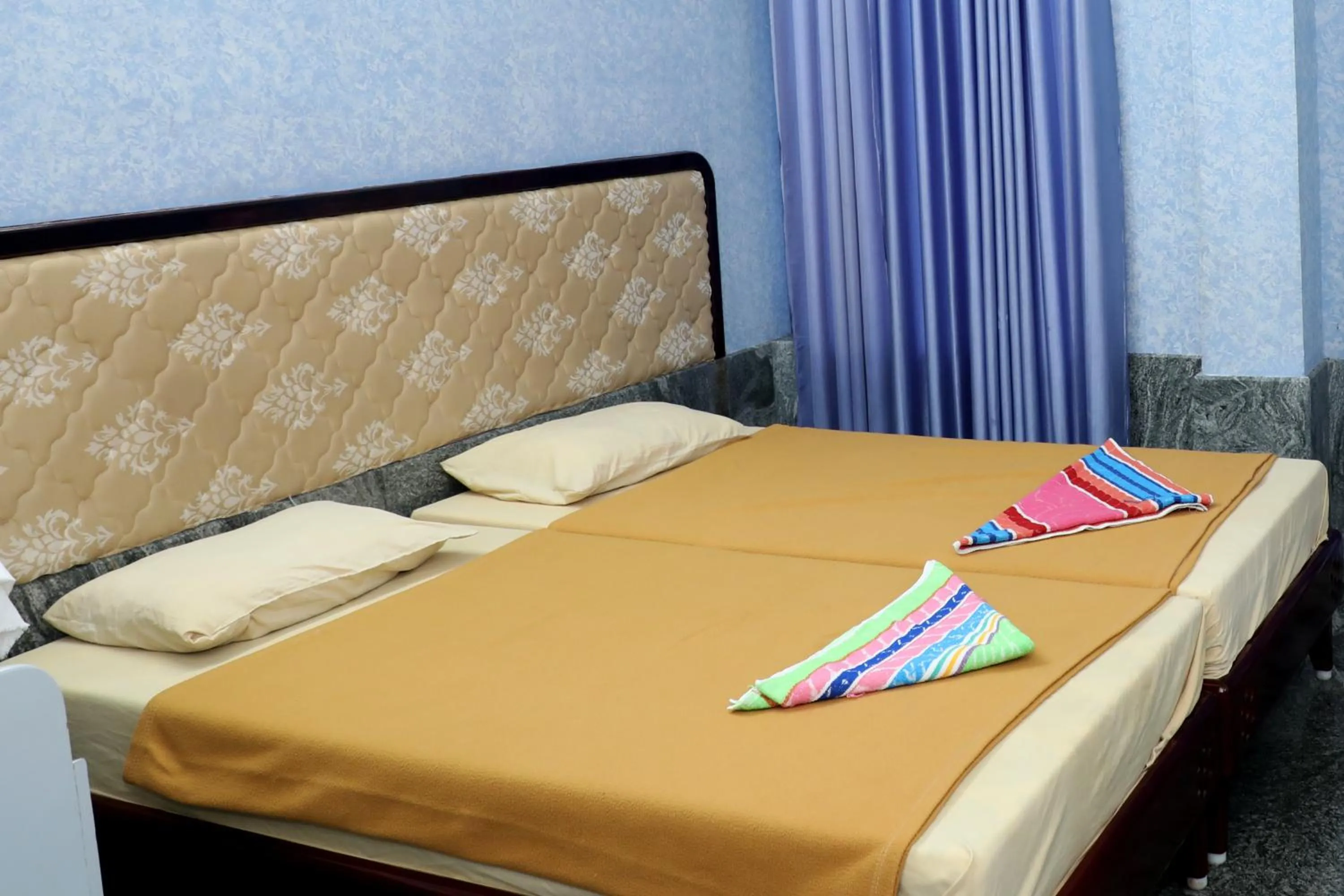 Bedroom, Bed in Sauhrudam Resort and Restaurant-Kanyakumari