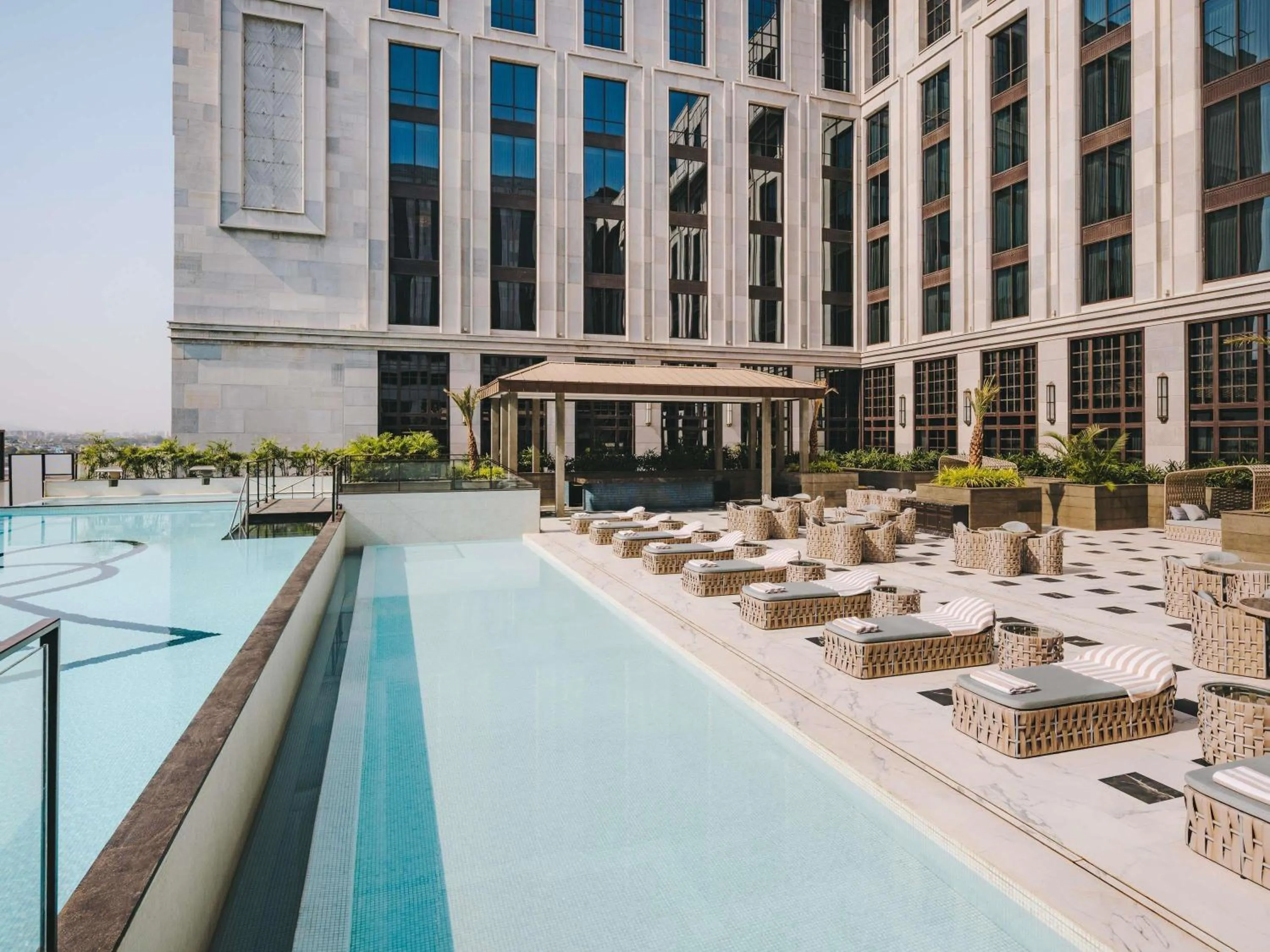 Pool view in Fairmont Mumbai