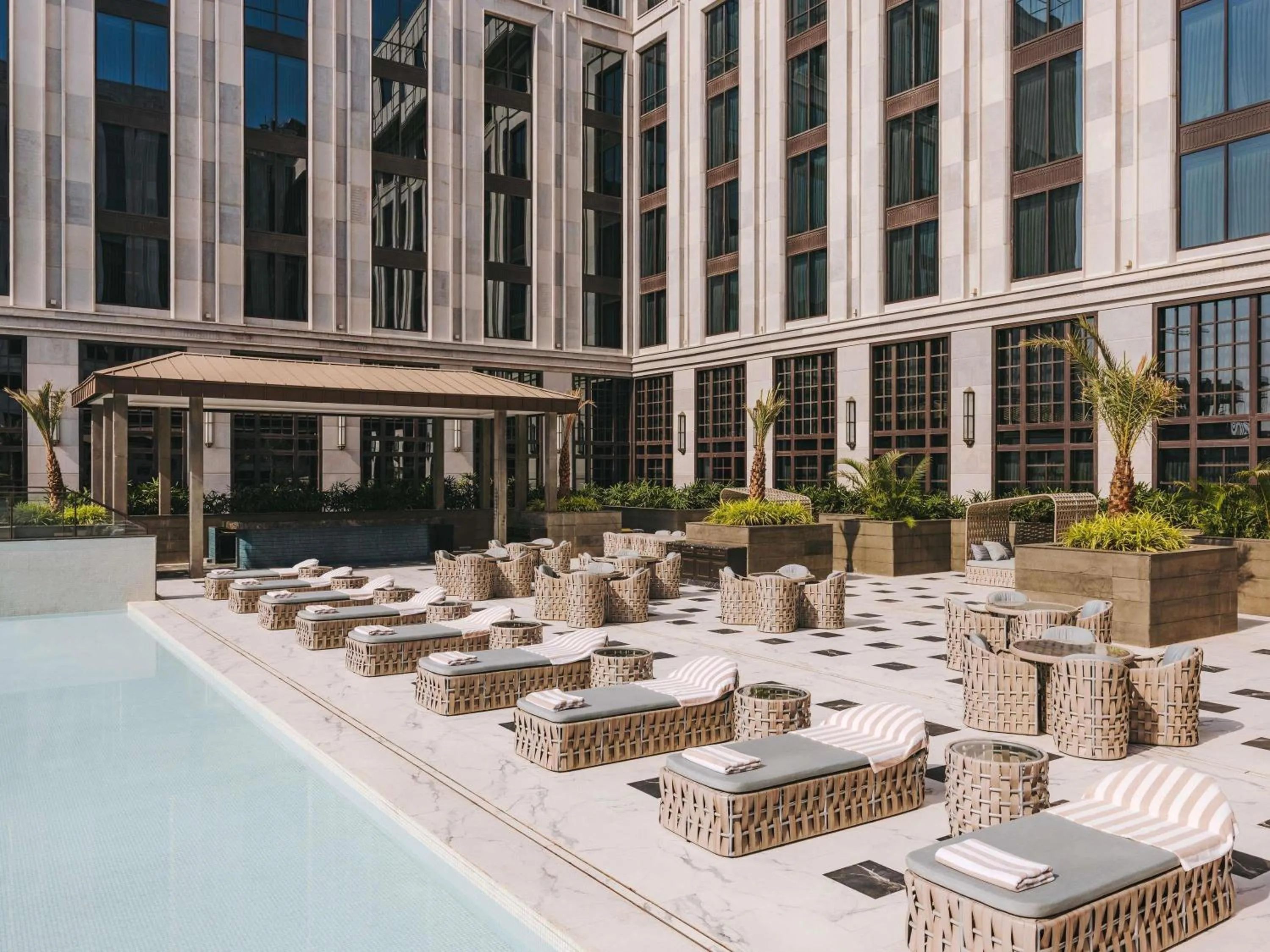 Pool view in Fairmont Mumbai