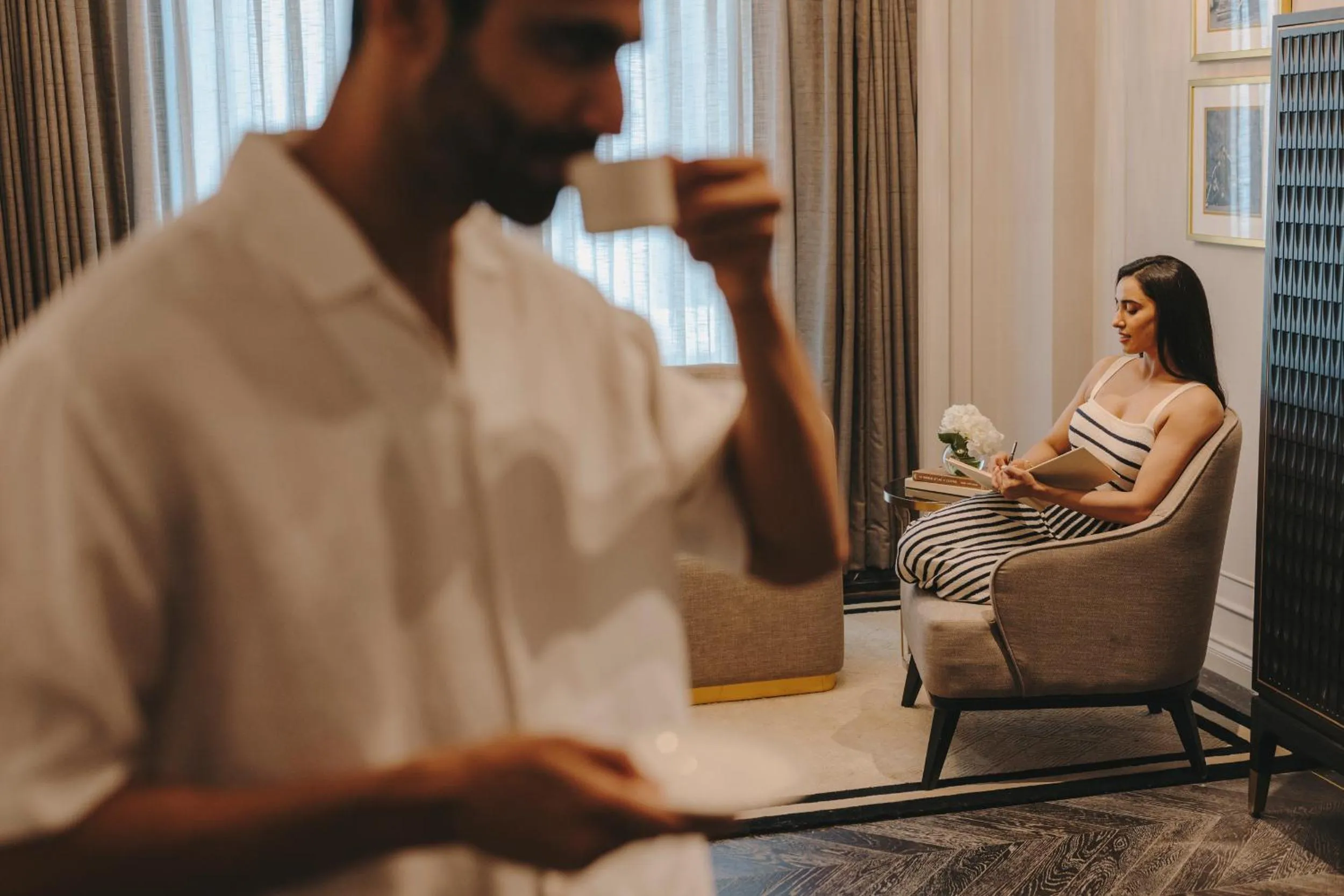 Living room in Fairmont Mumbai