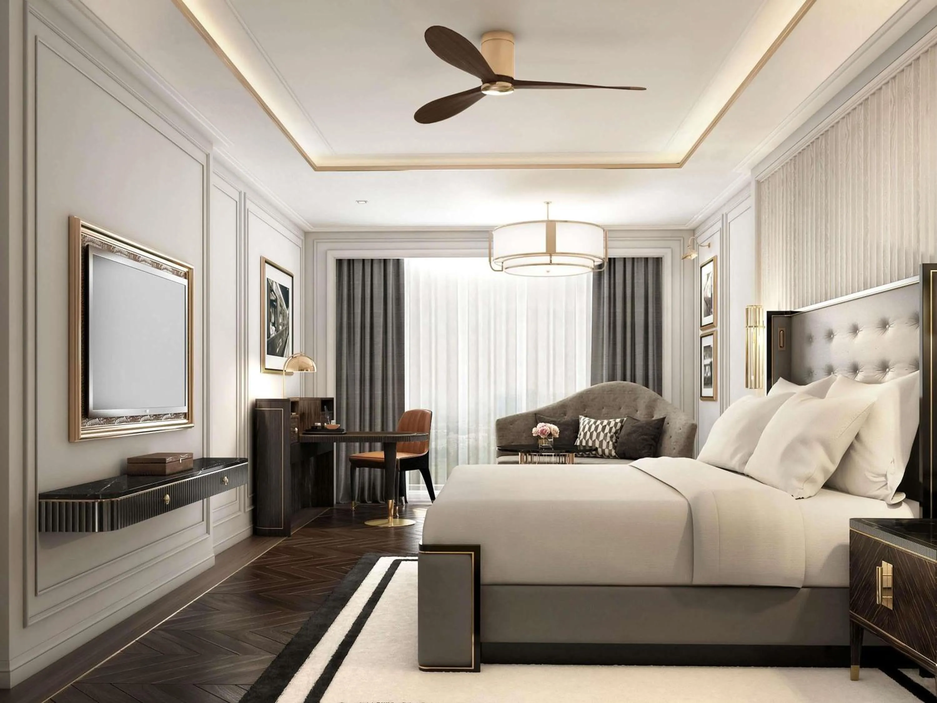 Bedroom, Bed in Fairmont Mumbai