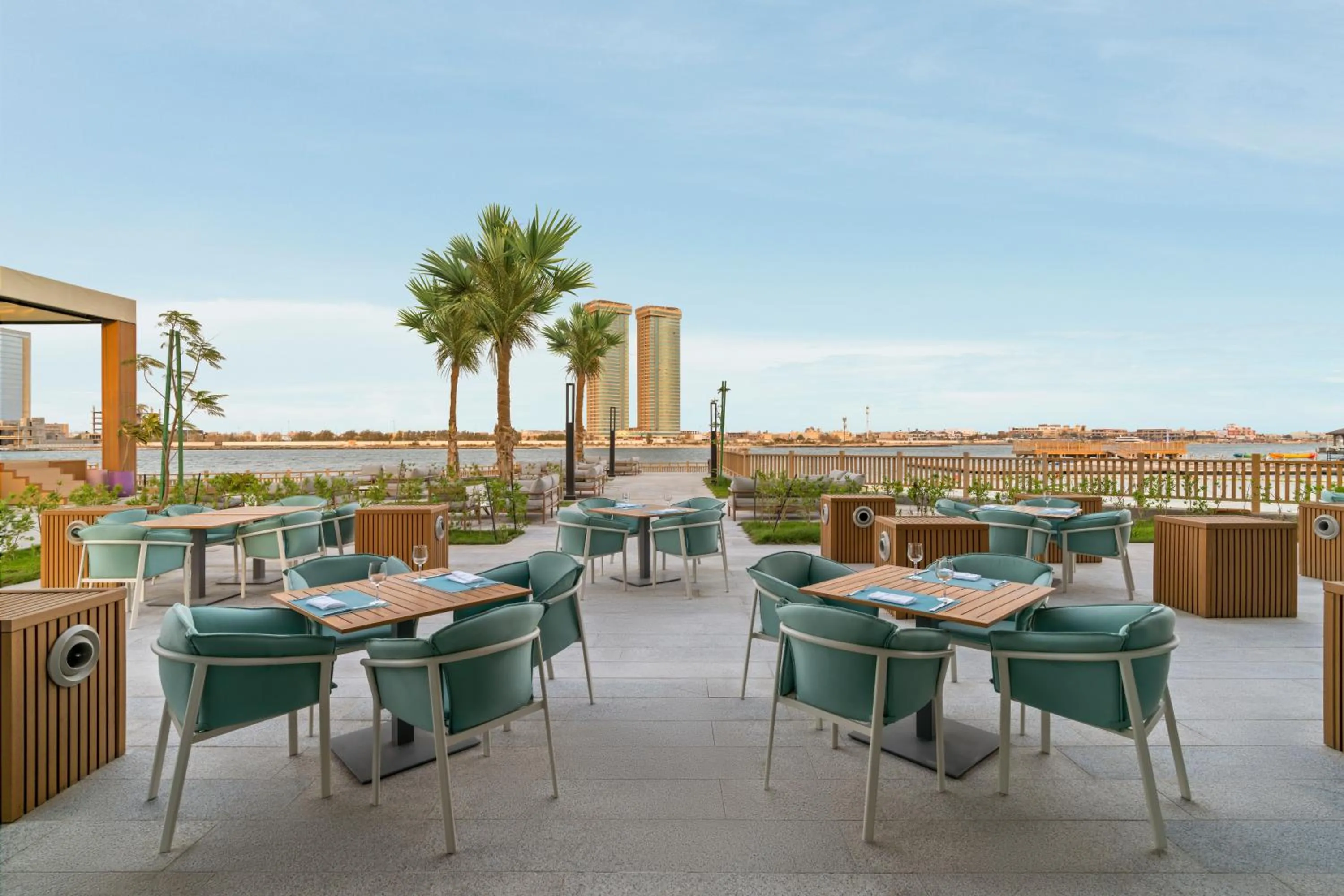 Patio in Rixos Obhur Jeddah Resort & Villas - All-Inclusive