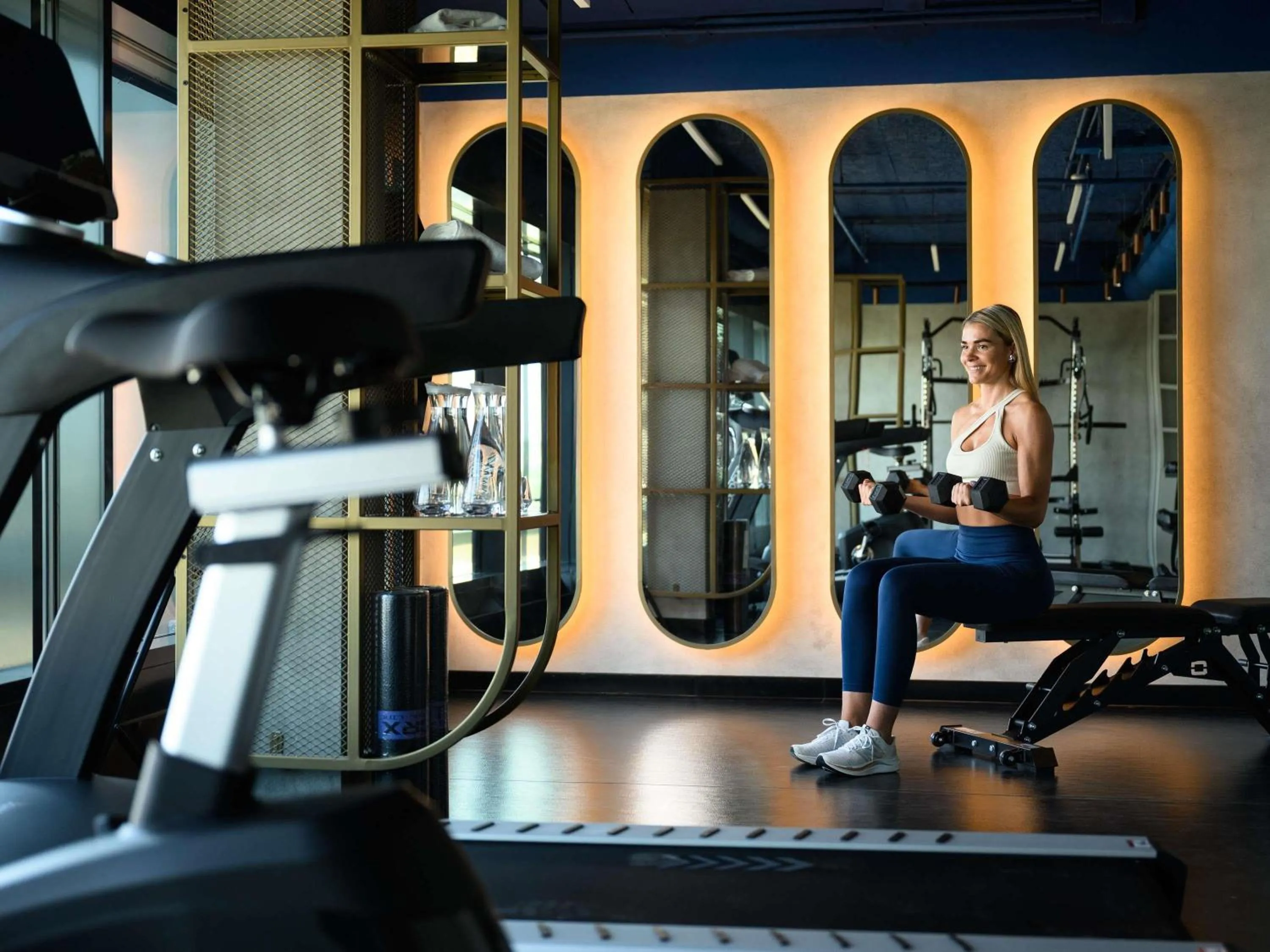 Fitness centre/facilities in TRIBE Budapest Airport