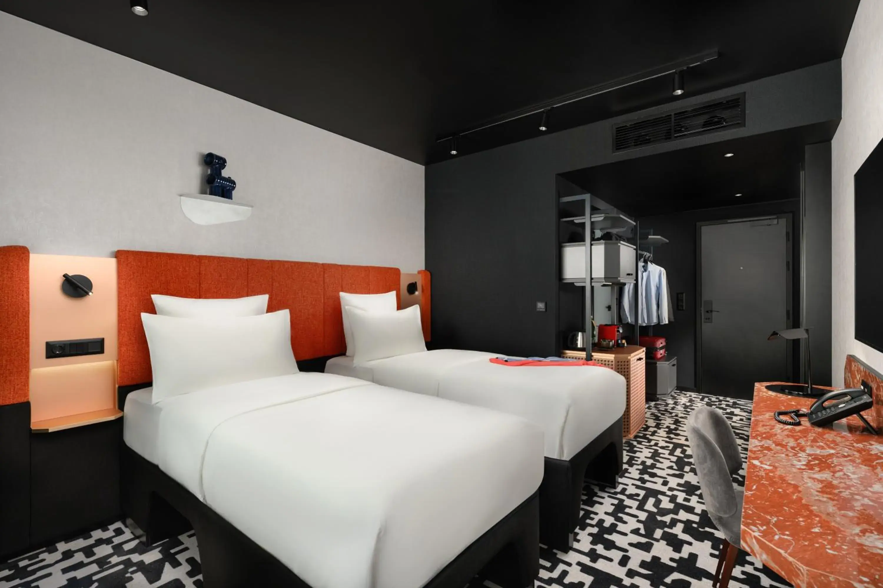 Tribe Essential Twin Room in TRIBE Budapest Airport Tribe Essential Twin Room in TRIBE Budapest Airport