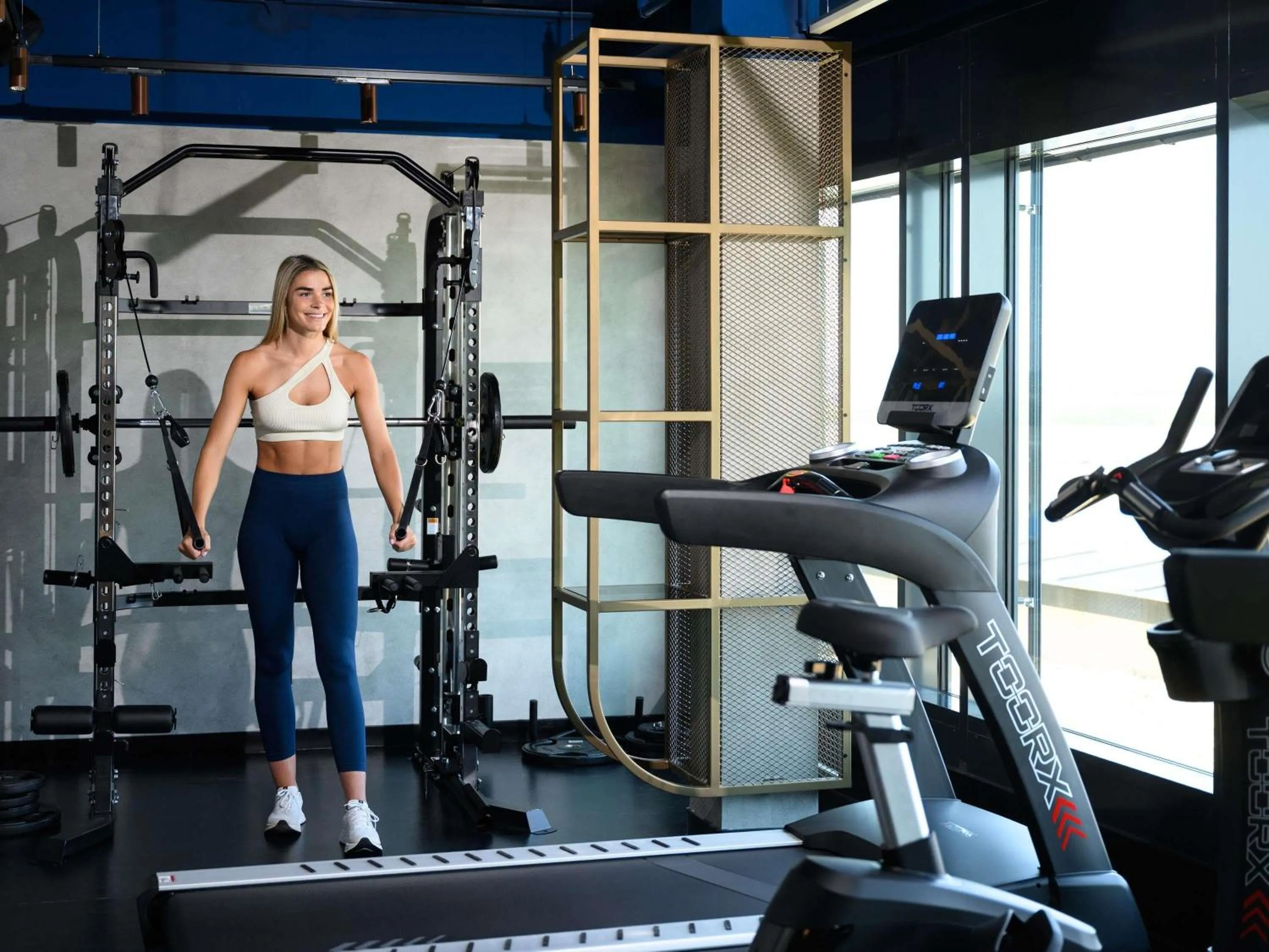 Fitness centre/facilities in TRIBE Budapest Airport