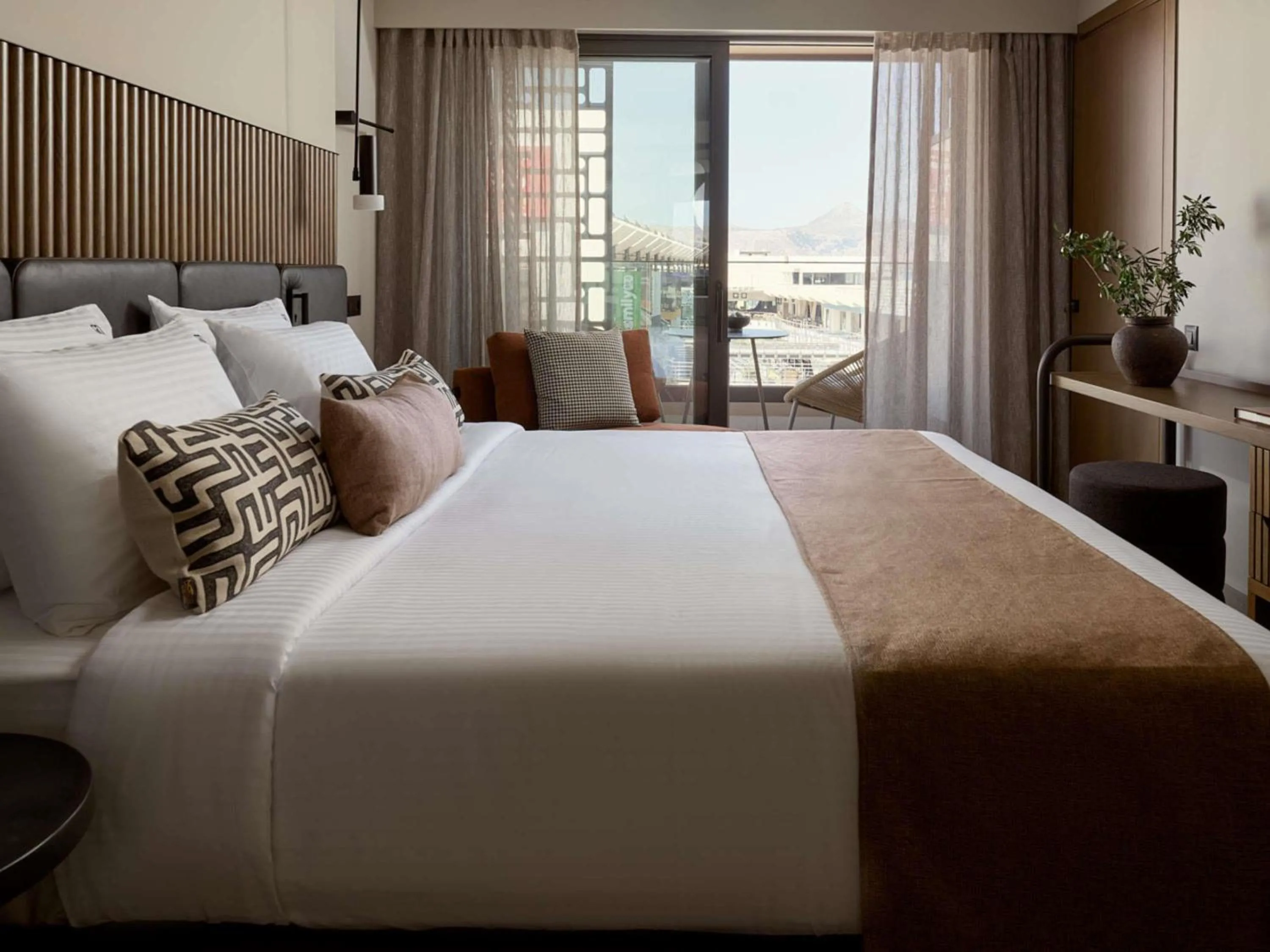 Bedroom, Bed in Rocca a Mare Heraklion - Handwritten Collection