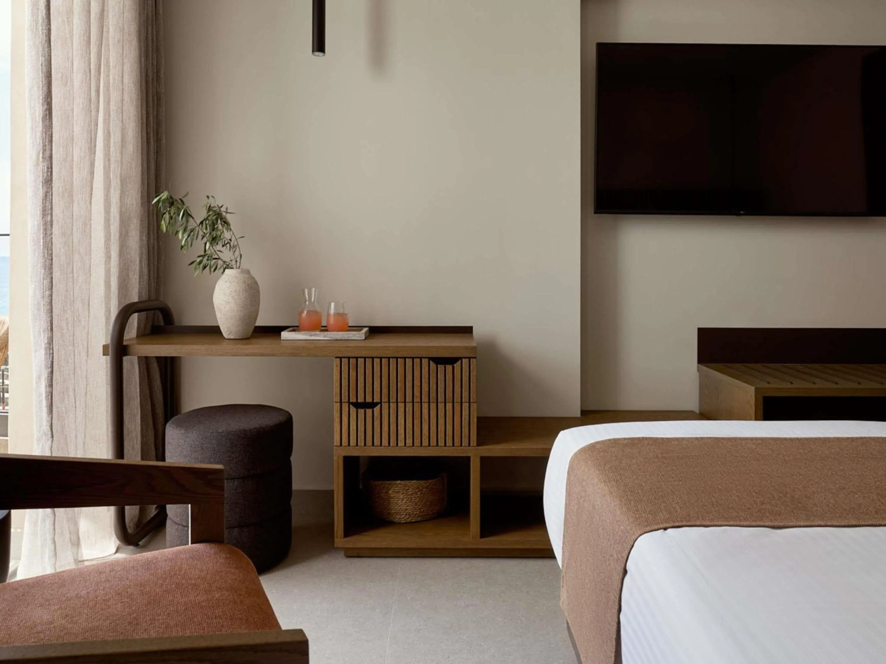 Bedroom, Bed in Rocca a Mare Heraklion - Handwritten Collection