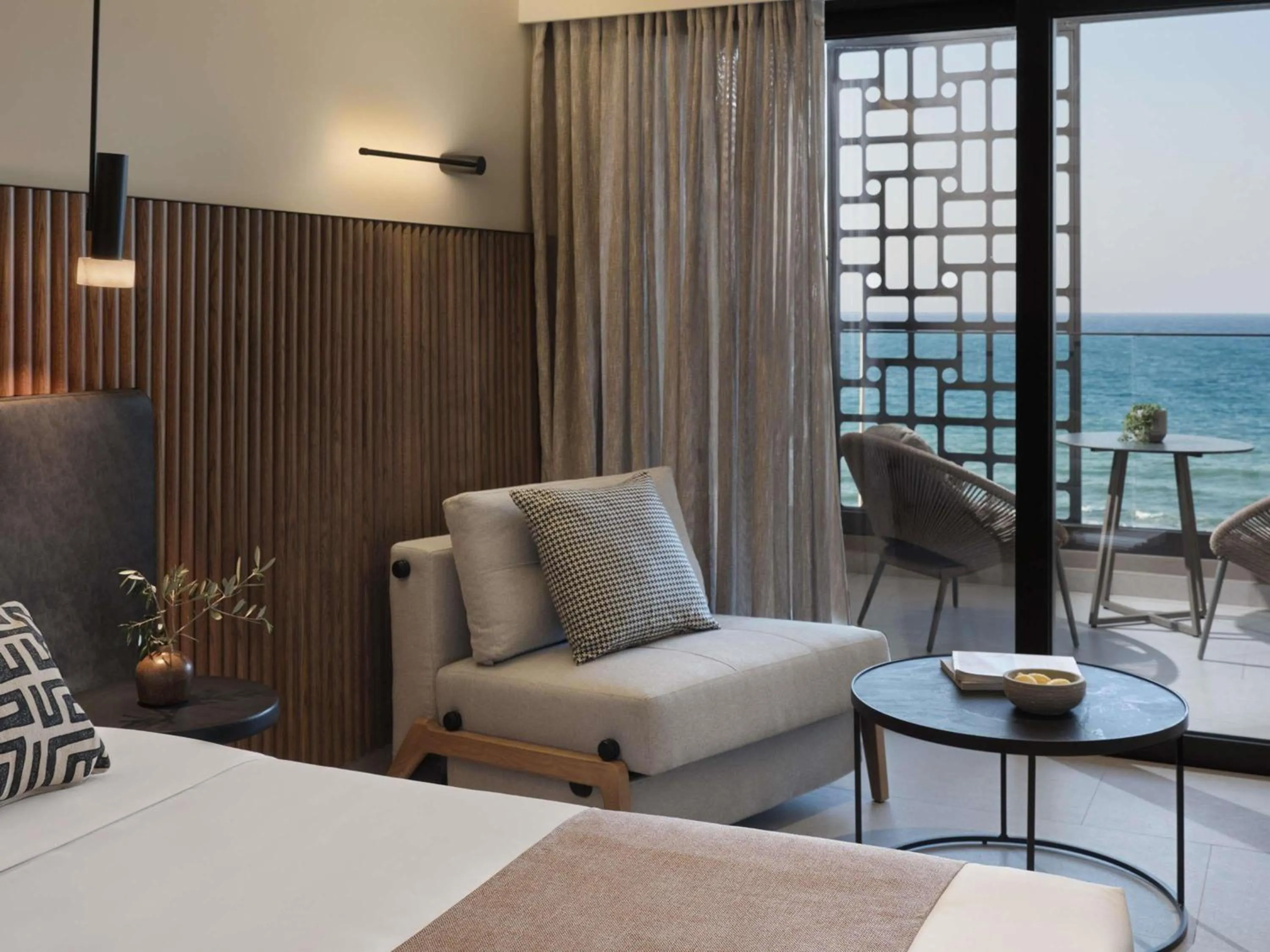 Bedroom, Bed in Rocca a Mare Heraklion - Handwritten Collection