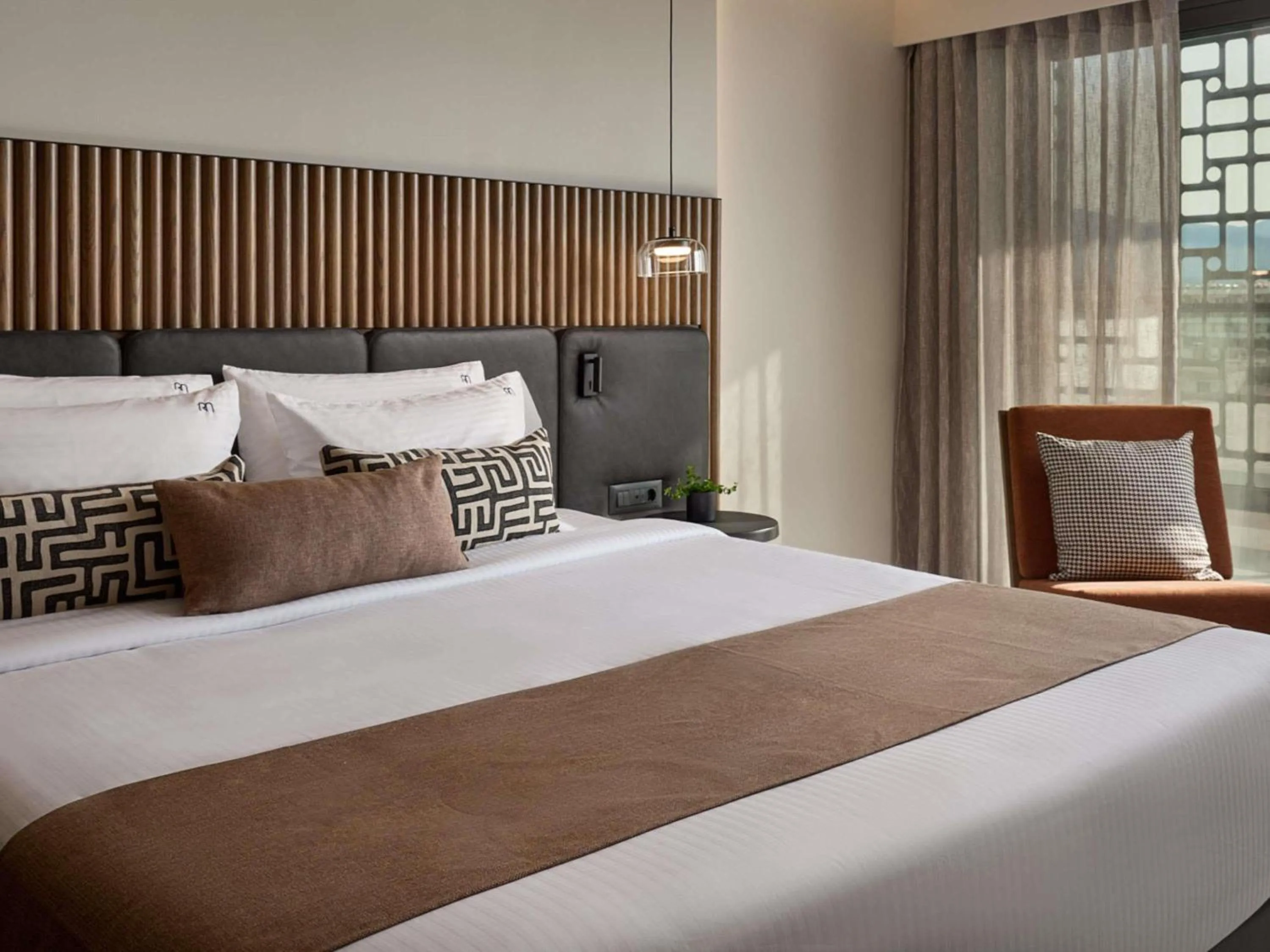 Bedroom, Bed in Rocca a Mare Heraklion - Handwritten Collection