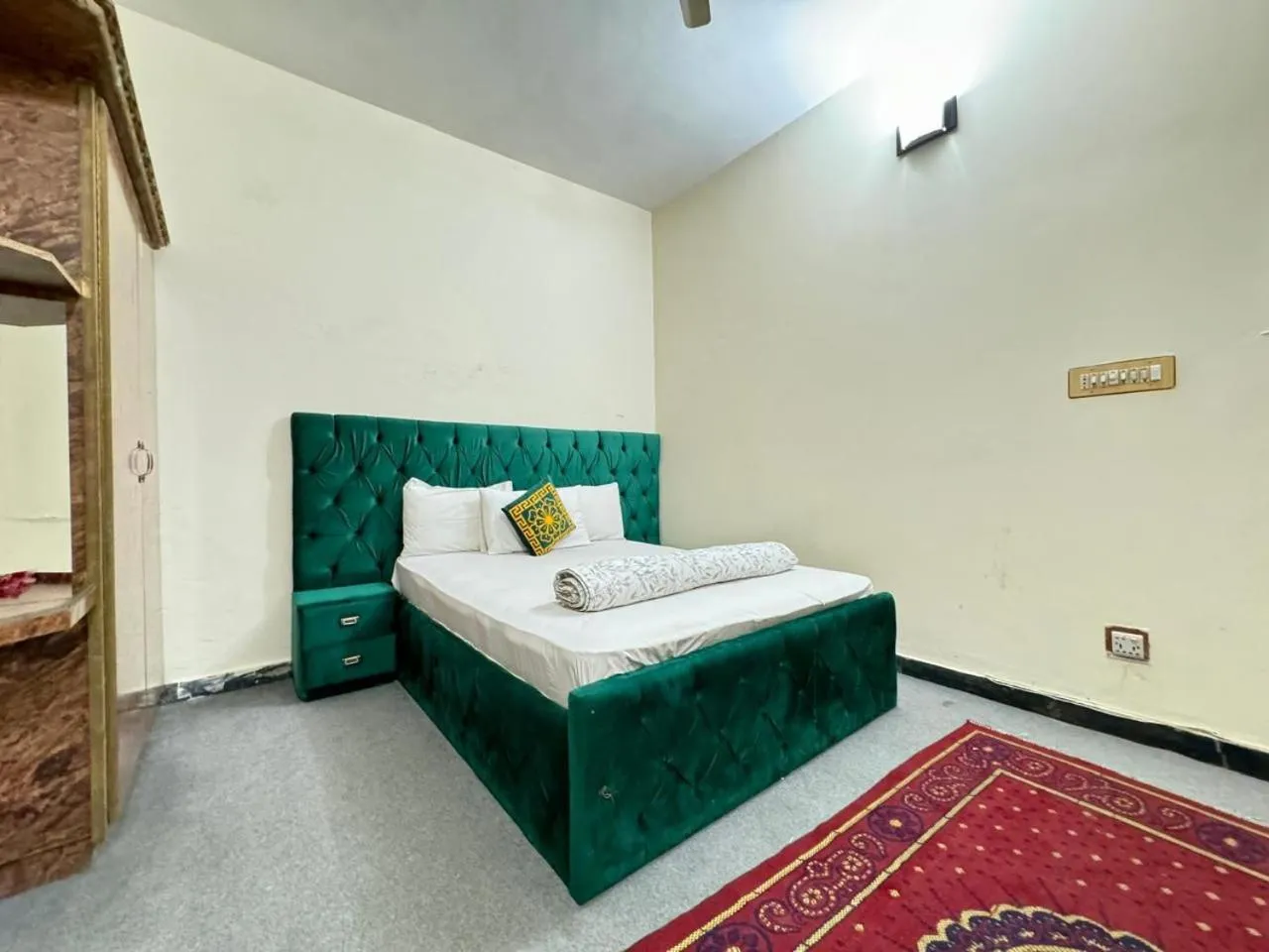 Bed in Uk Family Lodge