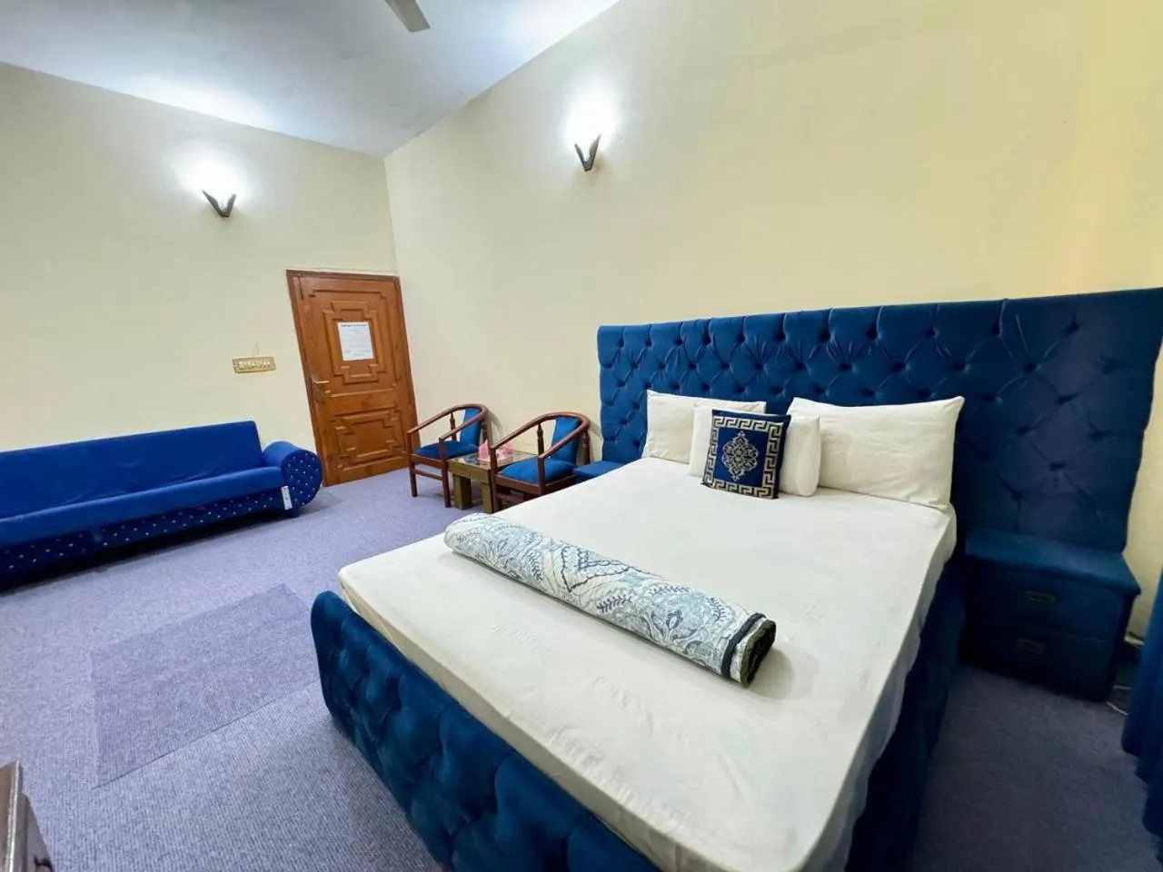 Bed in Uk Family Lodge